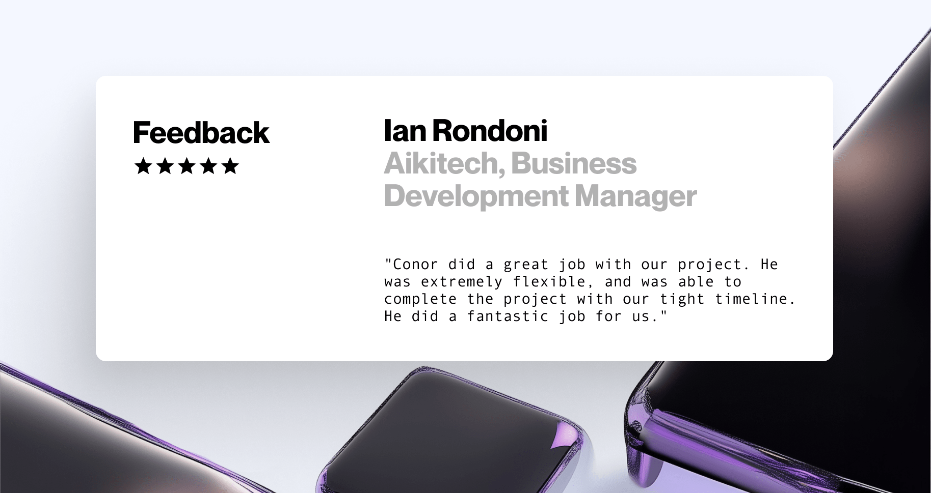 Client Testimonial