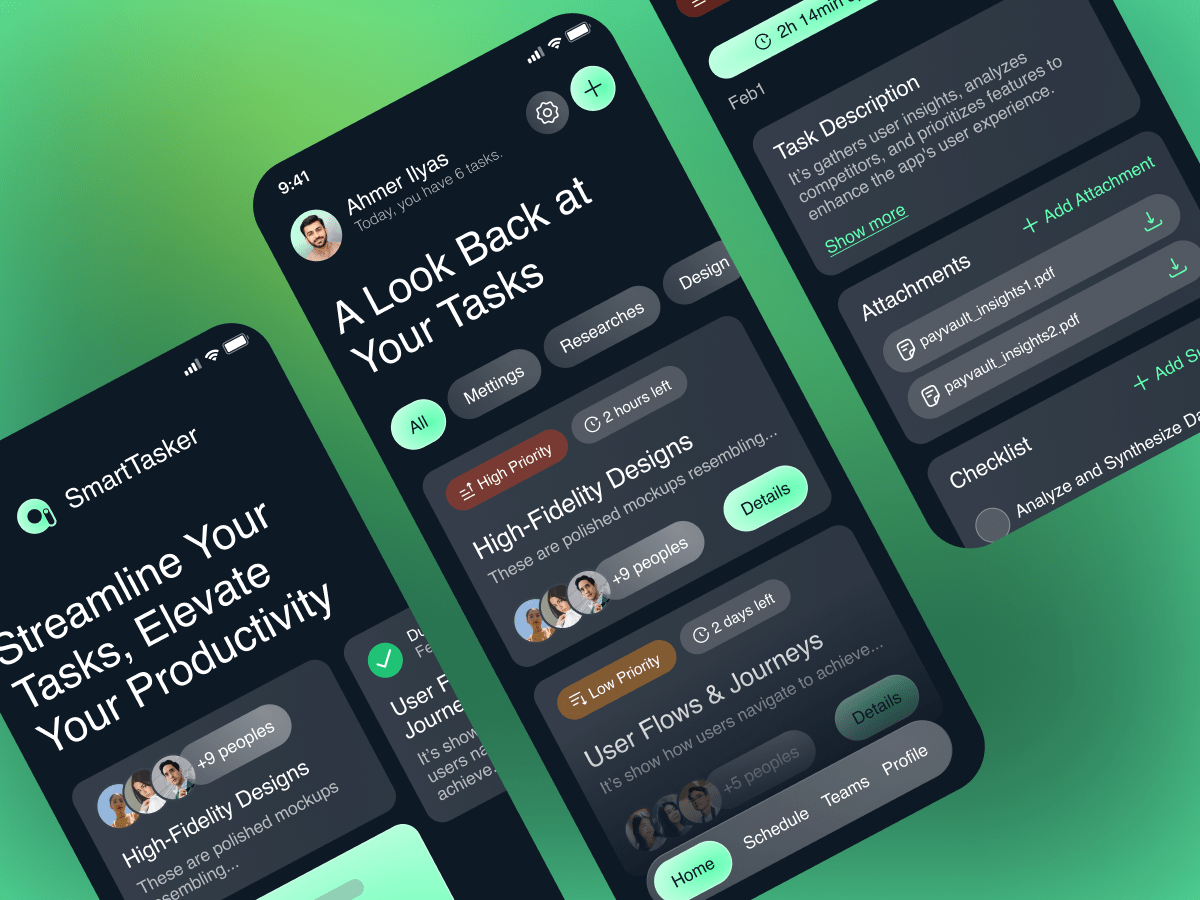 SmartTasker Mobile App - Task Management Redefined 