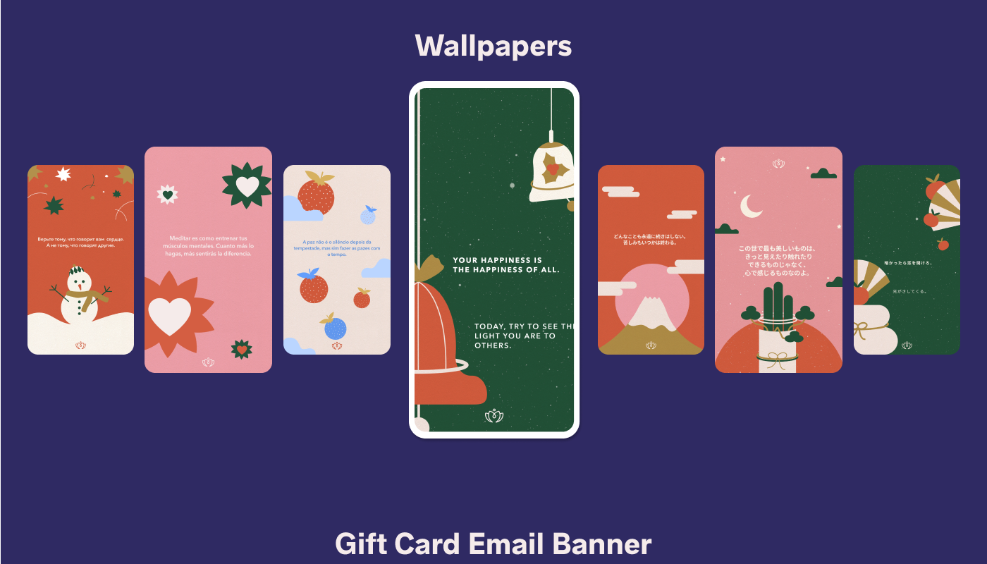 Wallpapers made for Meditopia Instagram accounts