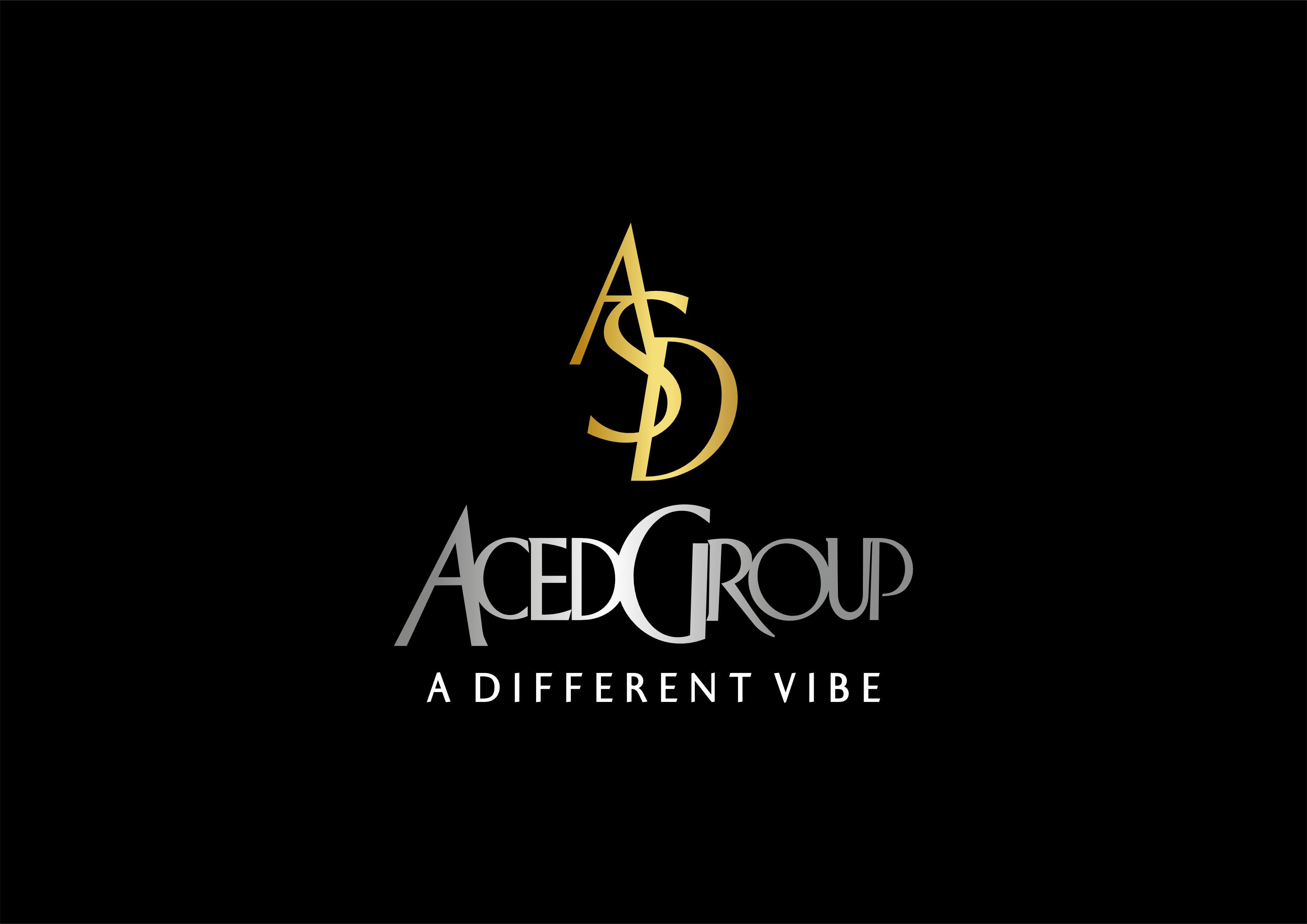 The ACED GROUP logo embodies the evolution and adaptability of the brand. Originally an acronym for the founders' names - Anthony, Chris, Eddie, Derric - the composition has since changed with the departure of Chris and Eddie and the addition of Semorian. This transition prompted the simplification of the brand's name from A.C.E.D. Group to ACED Group, maintaining continuity while adapting to its new composition. 