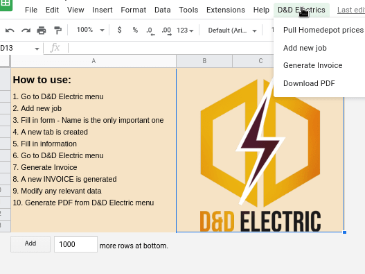Instructions Page