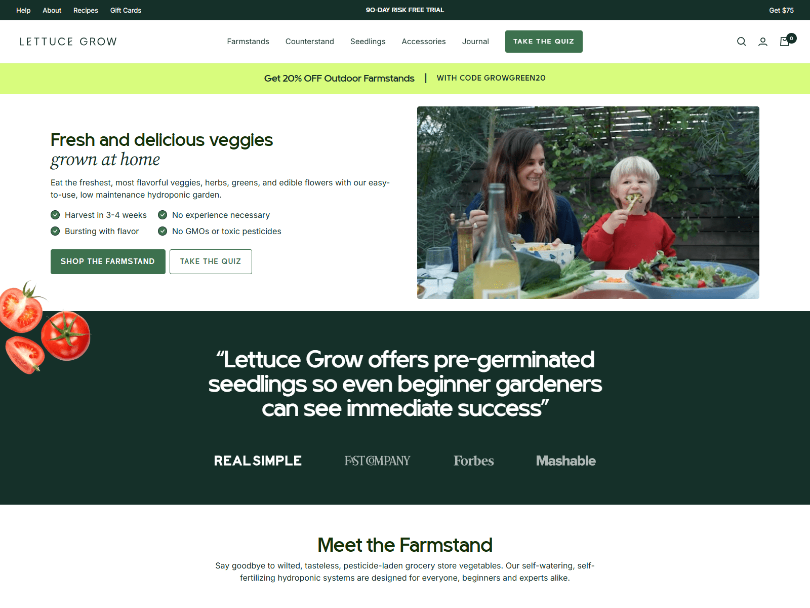 Lettuce Grow / New Home Page Redesigned