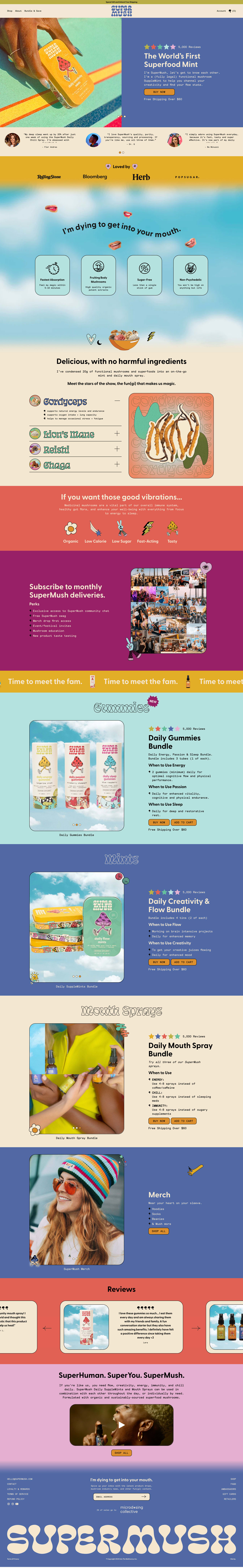 Supermush — Homepage