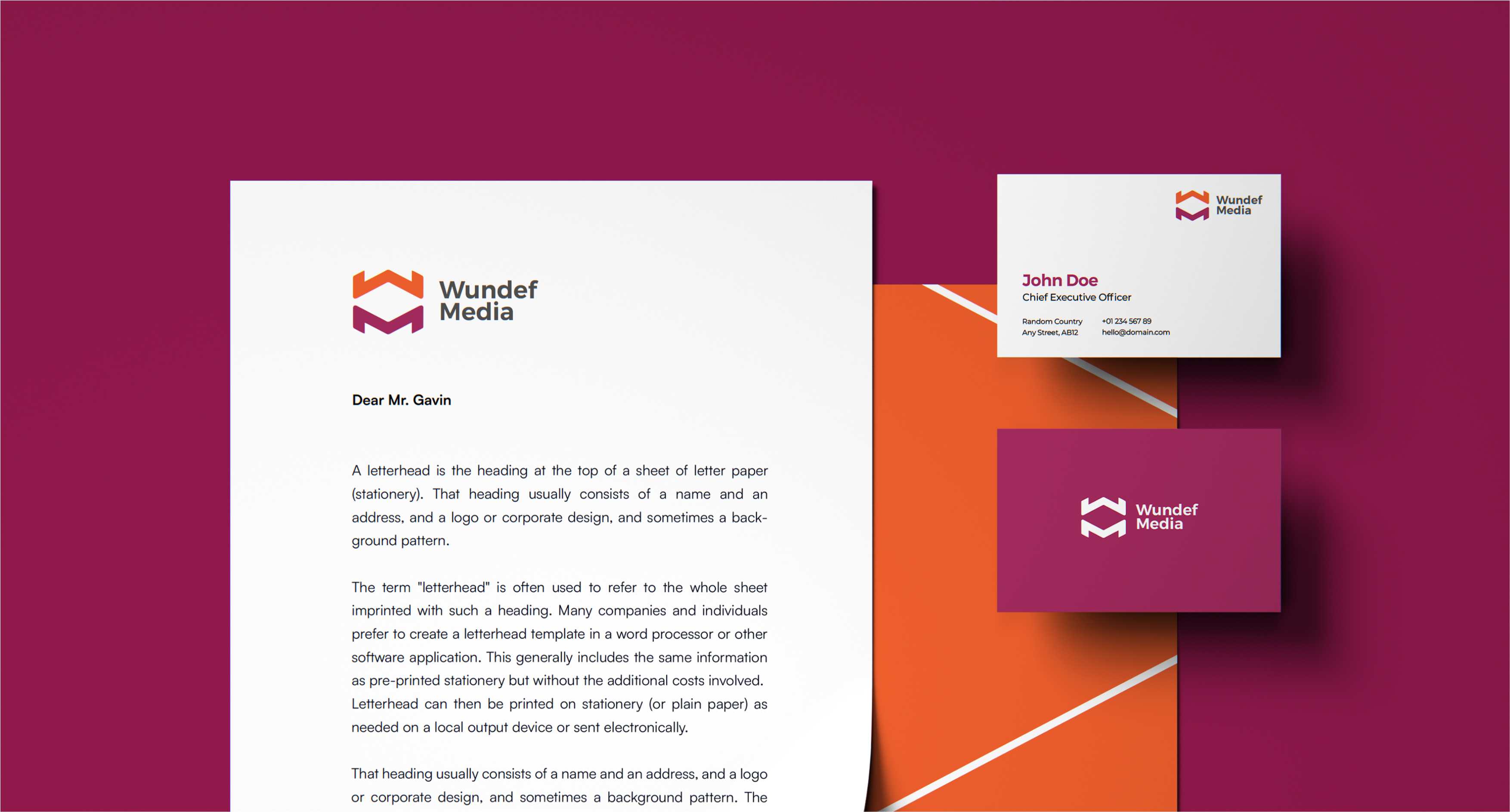 Letterhead and Call Cards