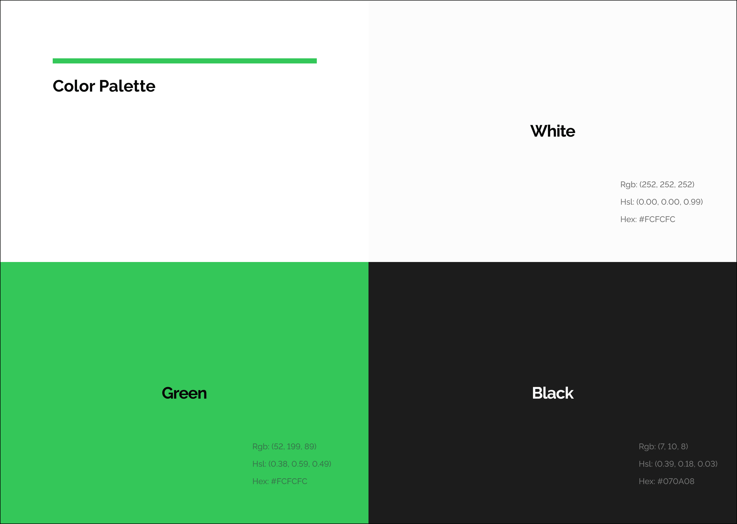 Color Palette of Resthunt Platform