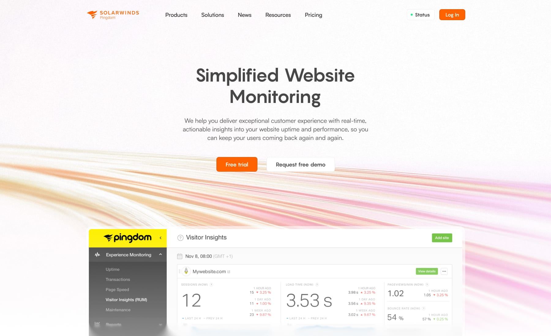 Pingdom concept