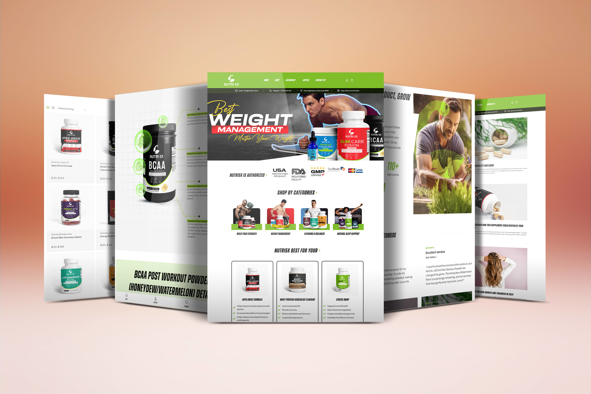 Nutrition e-commerce website
