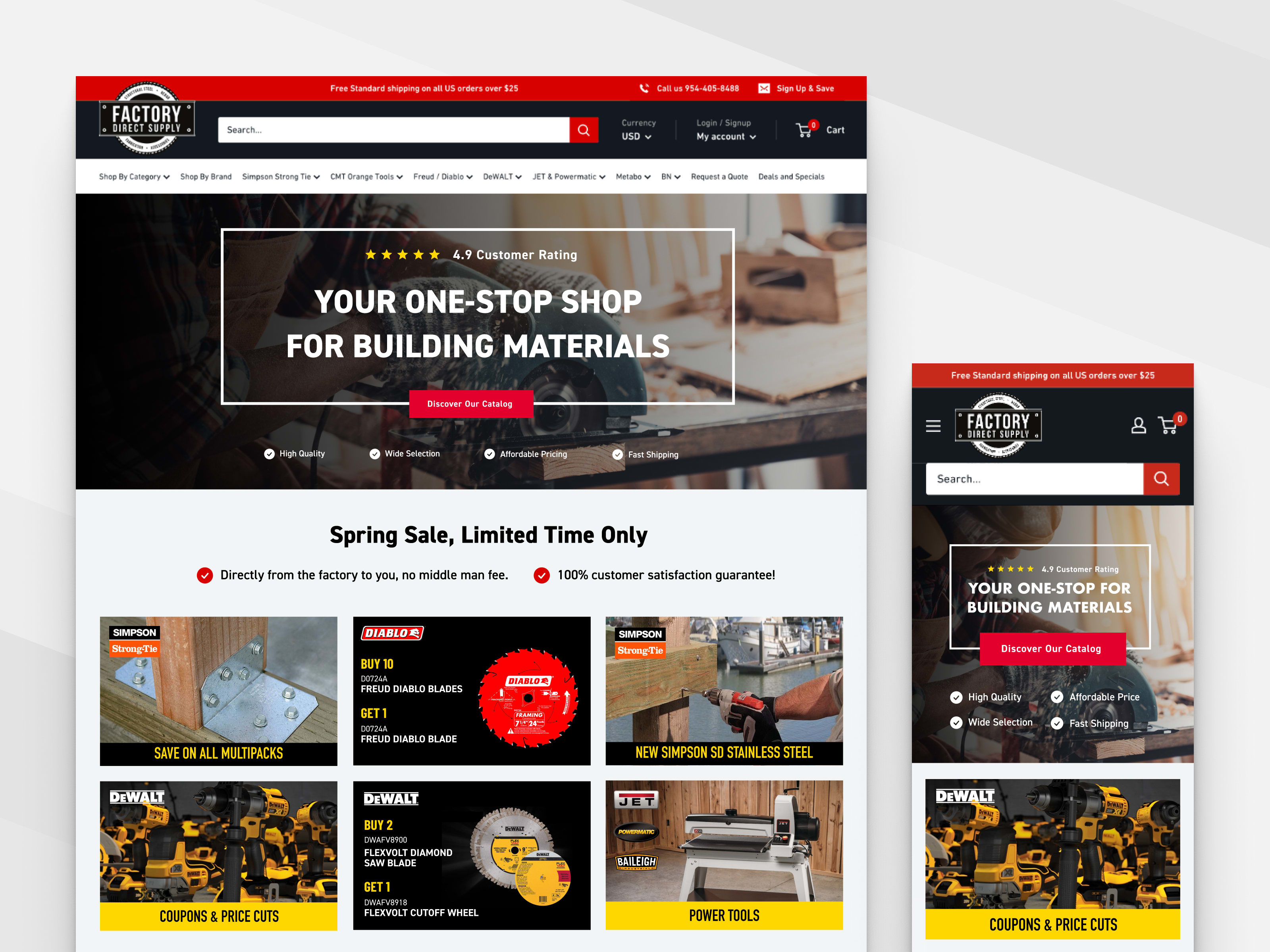 New Desktop / Tablet Design • New Mobile Design
