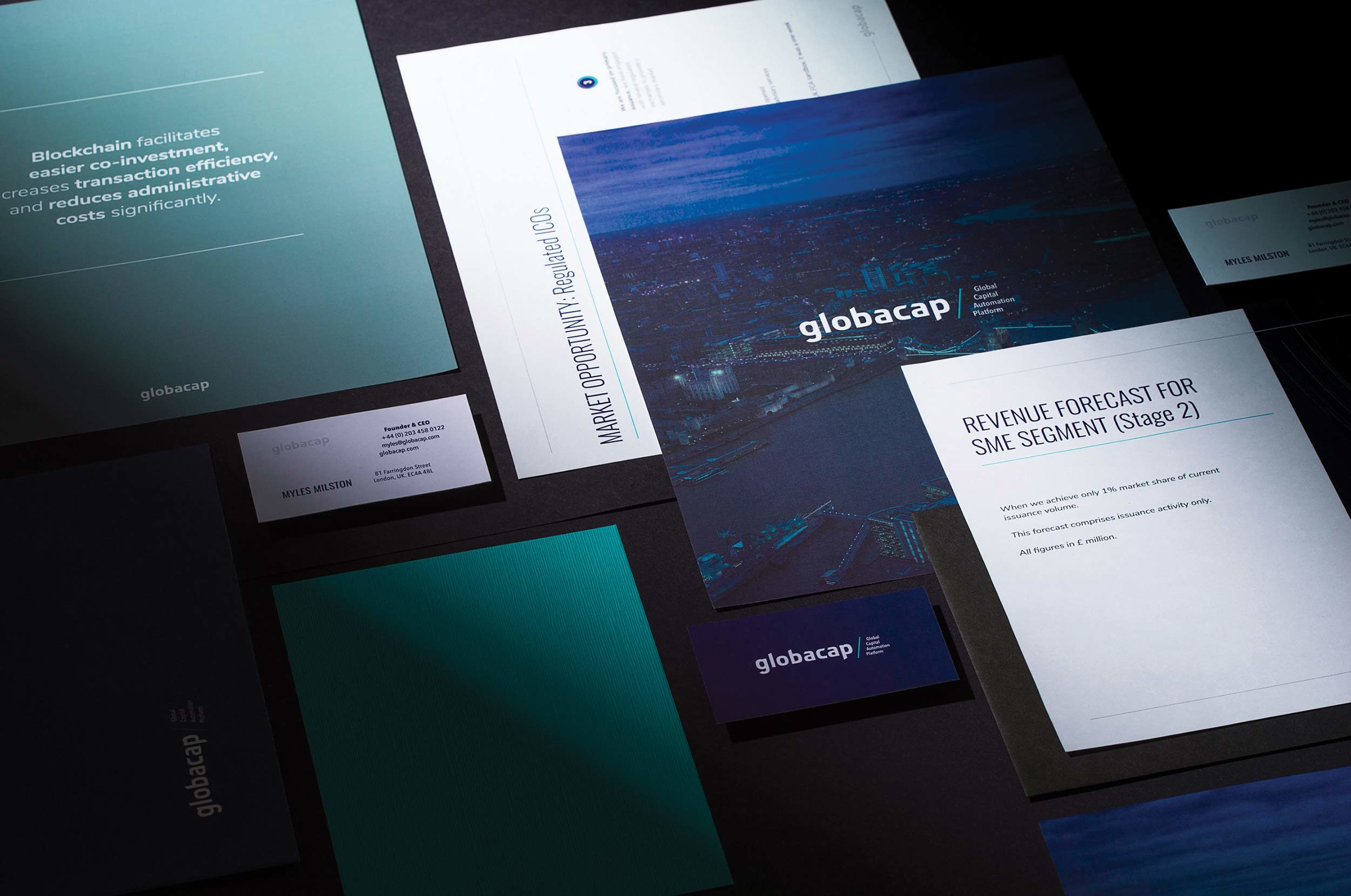 Pitch deck and other brand collaterals that were designed for the brand.
