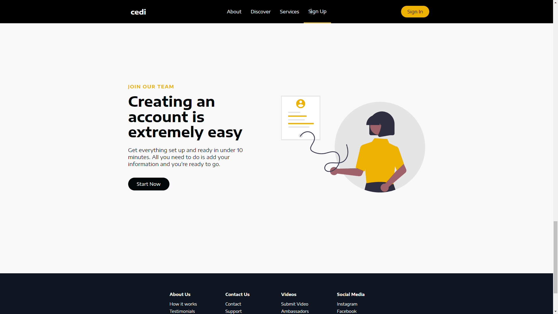 Screenshot of Cedi Bank website - 04