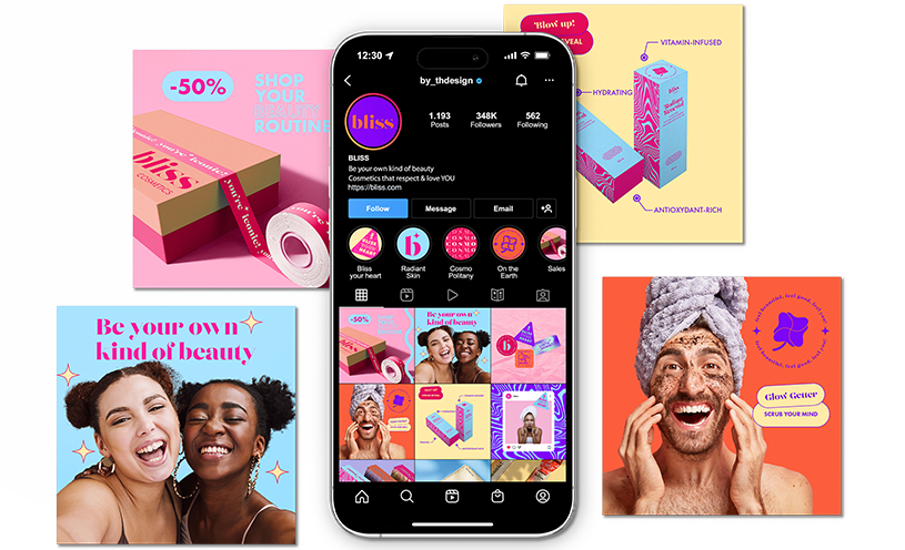 Instagram profile and posts