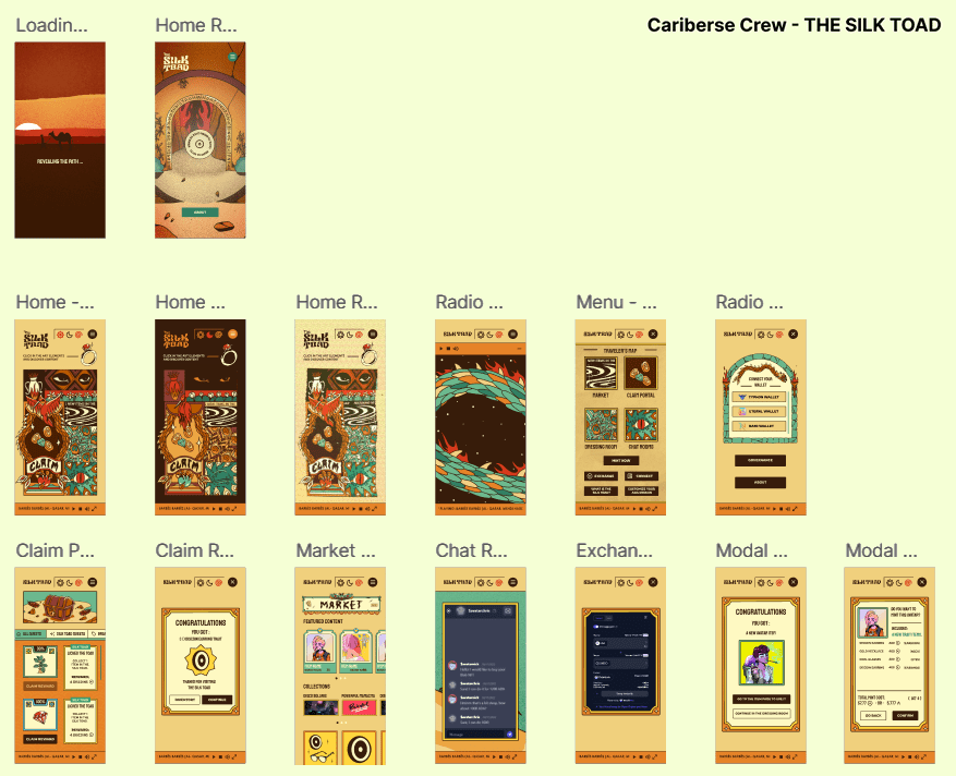 Responsive (Mobile) Adaptations for the main screens of the design.