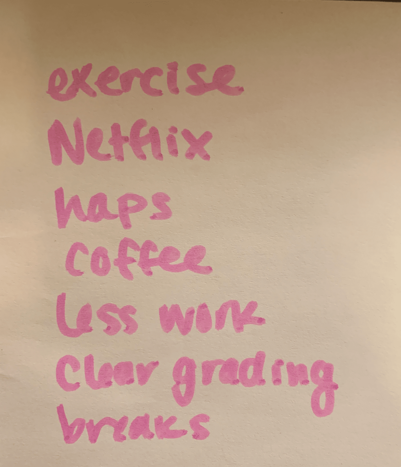 Word Association Card from one research participant