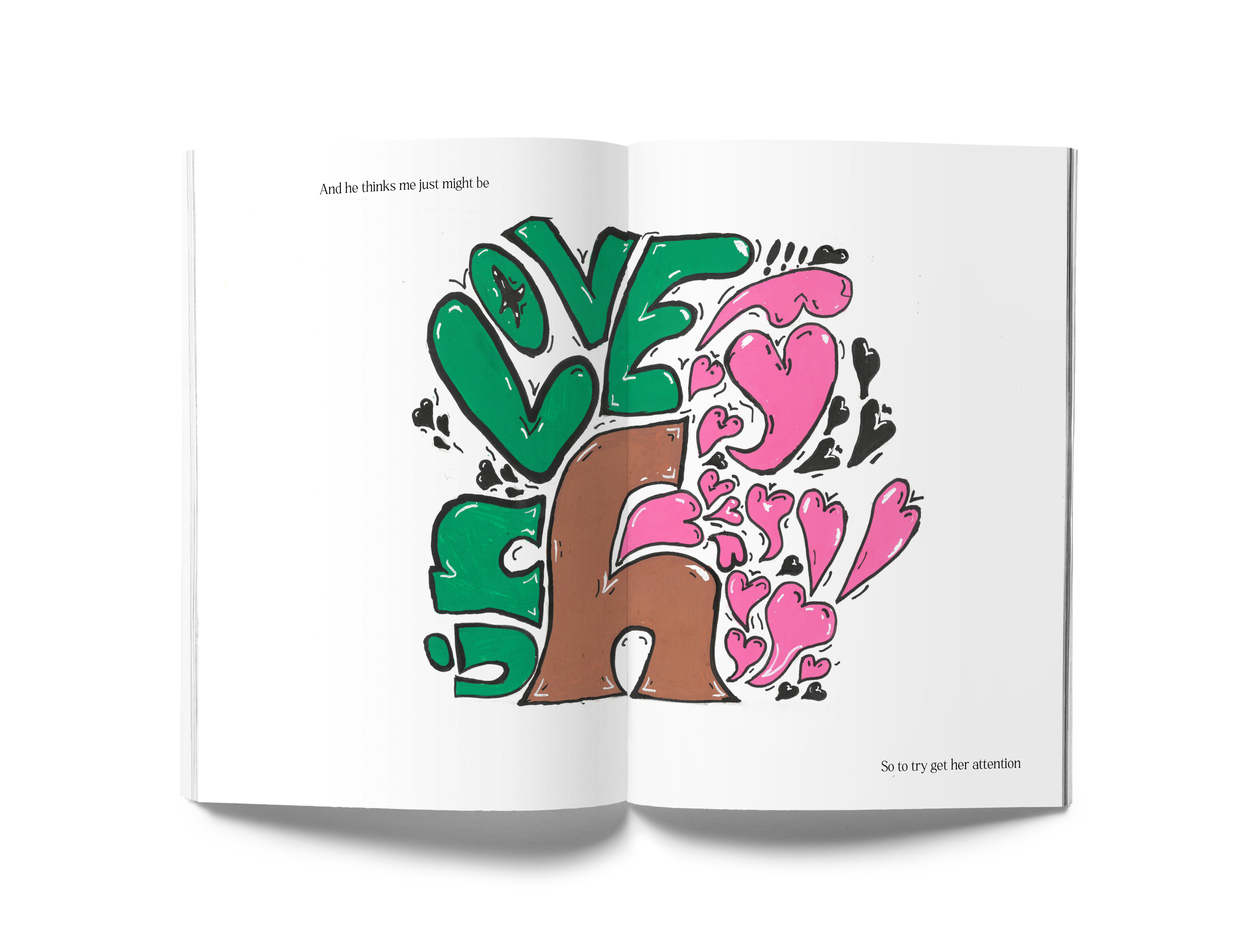 Double page spread
