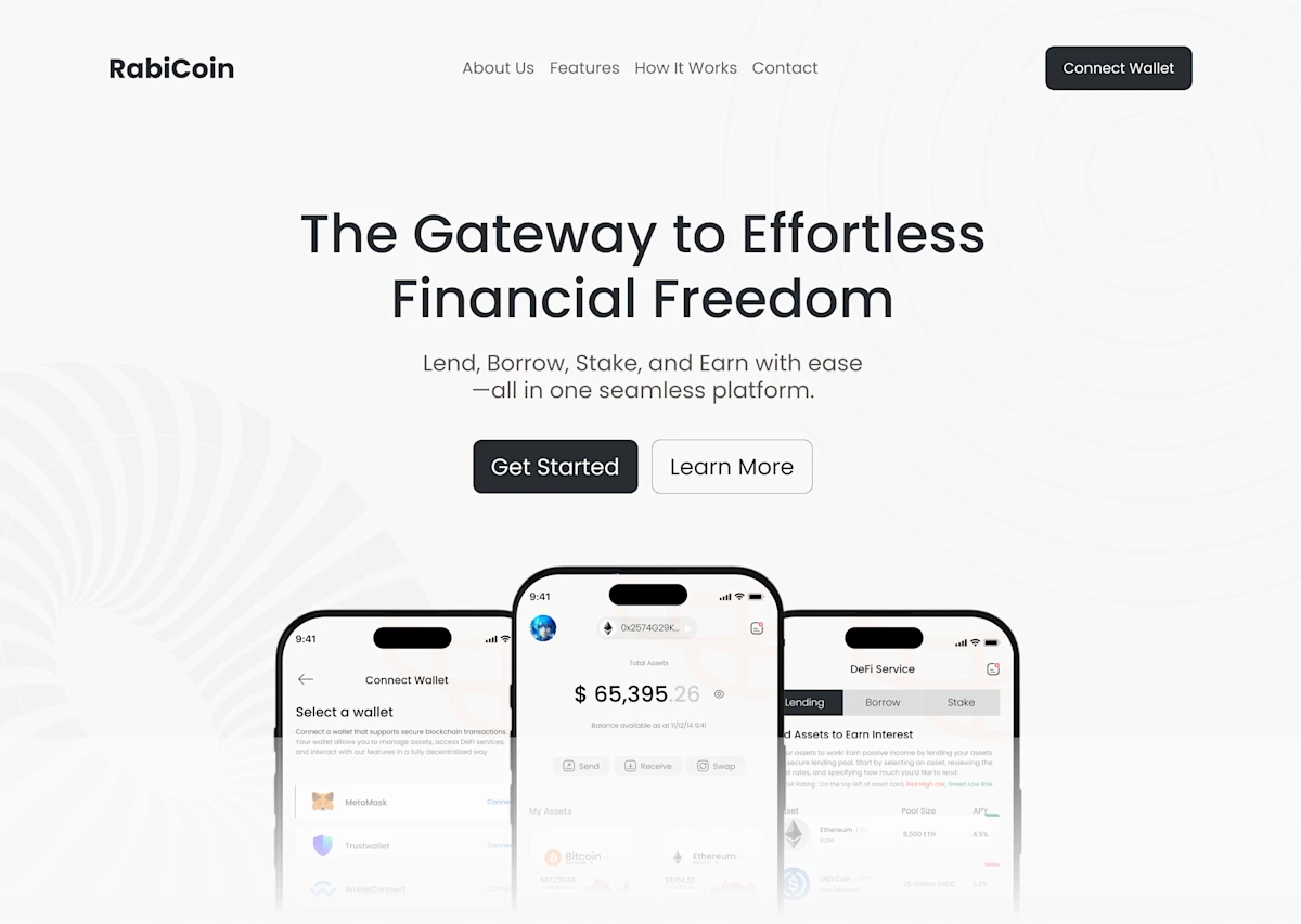 RabiCoin: DeFi Wallet & Staking App
