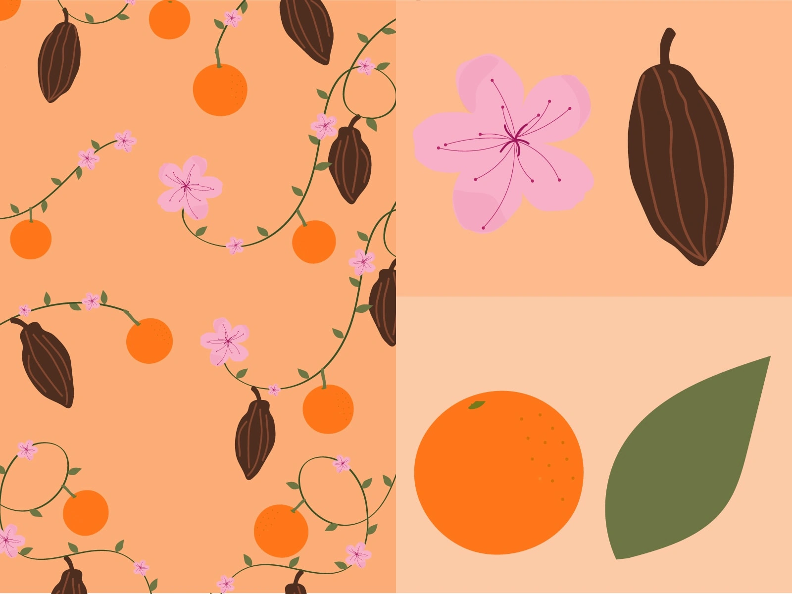 Orange Blossom Illustration