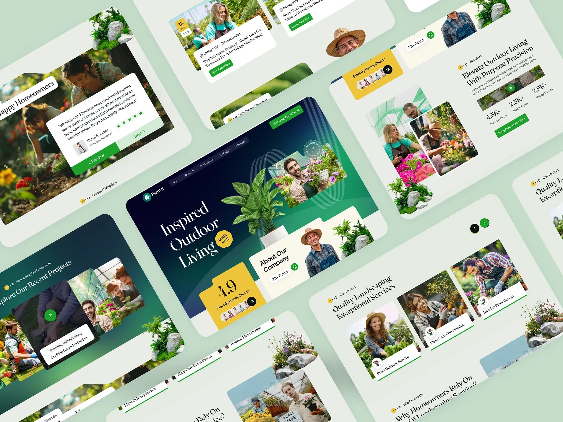Gardening & Landscaping Website — Clean, Natural, and Built to Grow | Awaiz Kazi 
