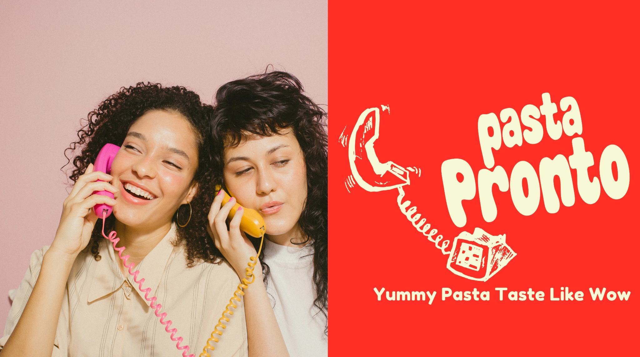 Tagline- Yummy Pasta Taste Like Wow