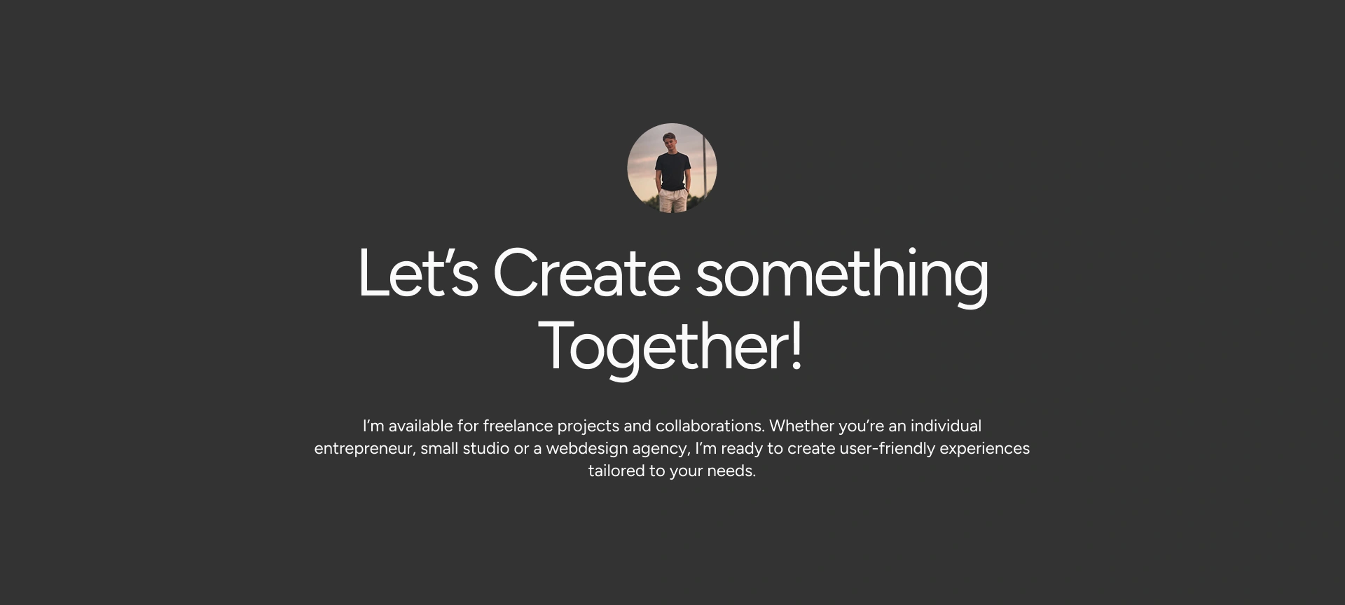 Let's work together!