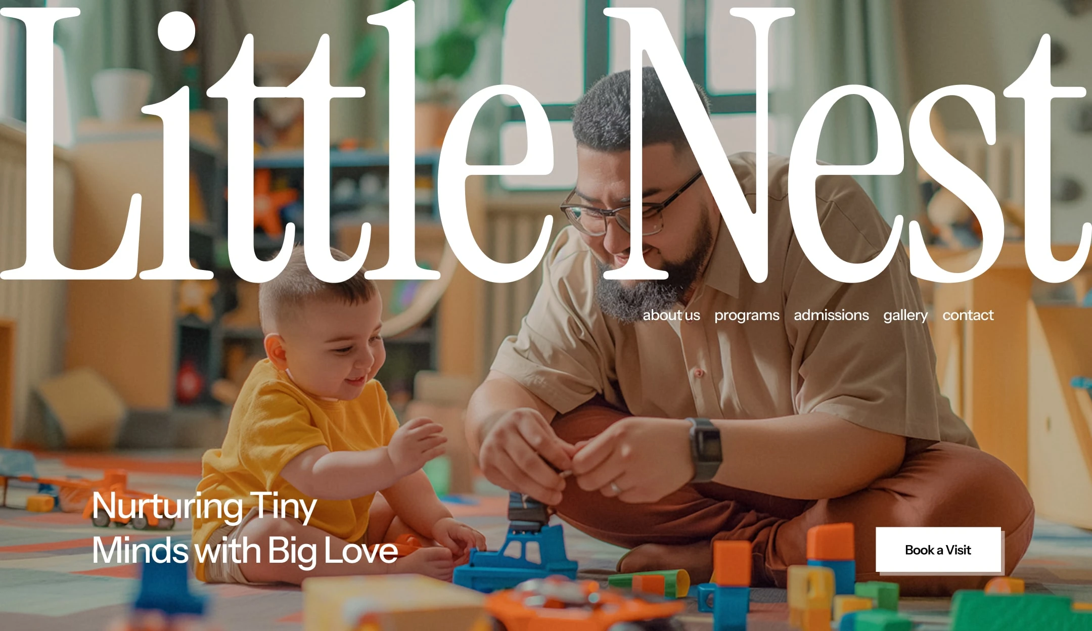 Playschool landing page
