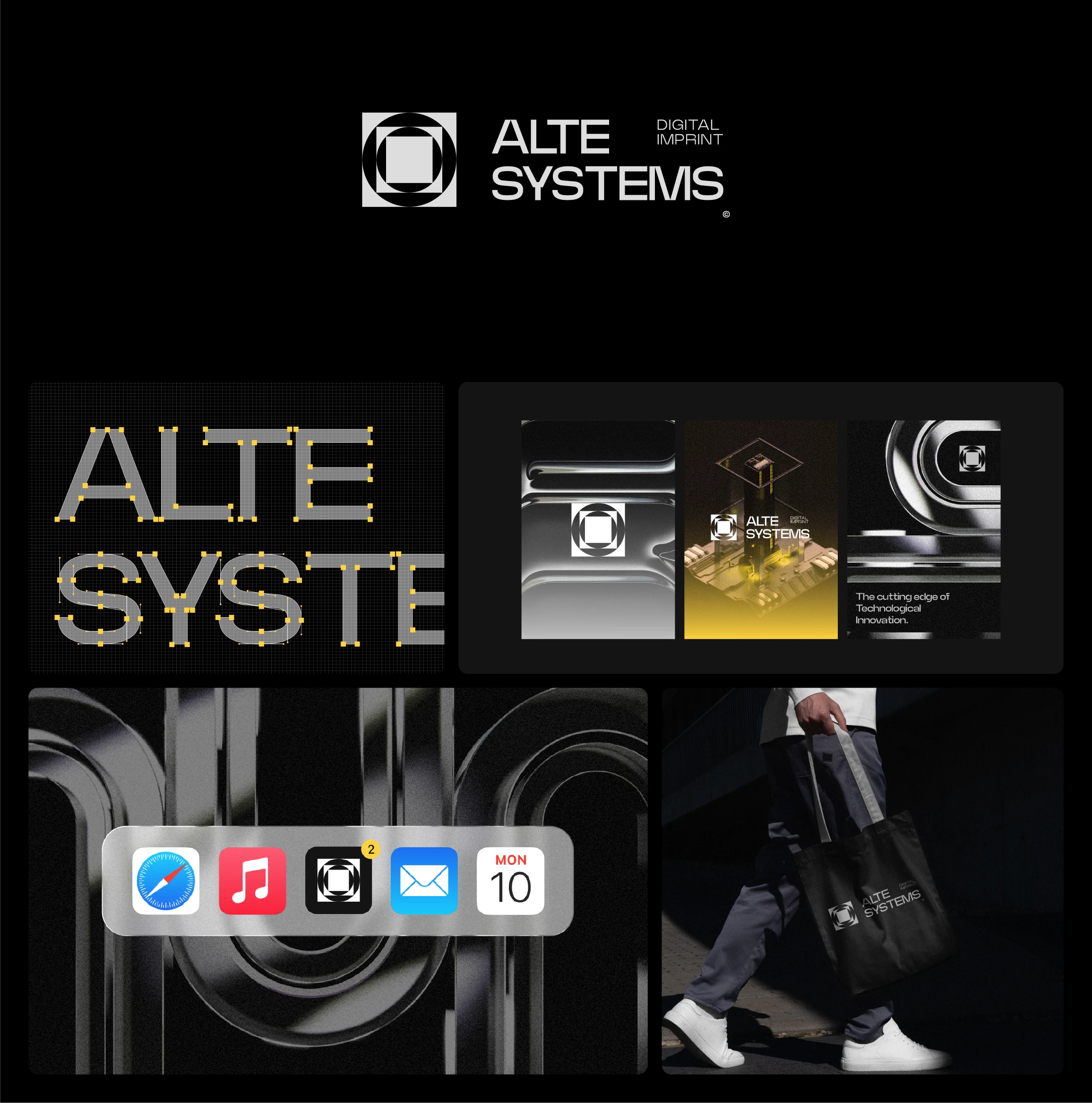 Branding for Alte Systems, designed during my internship at Alte Studios.
