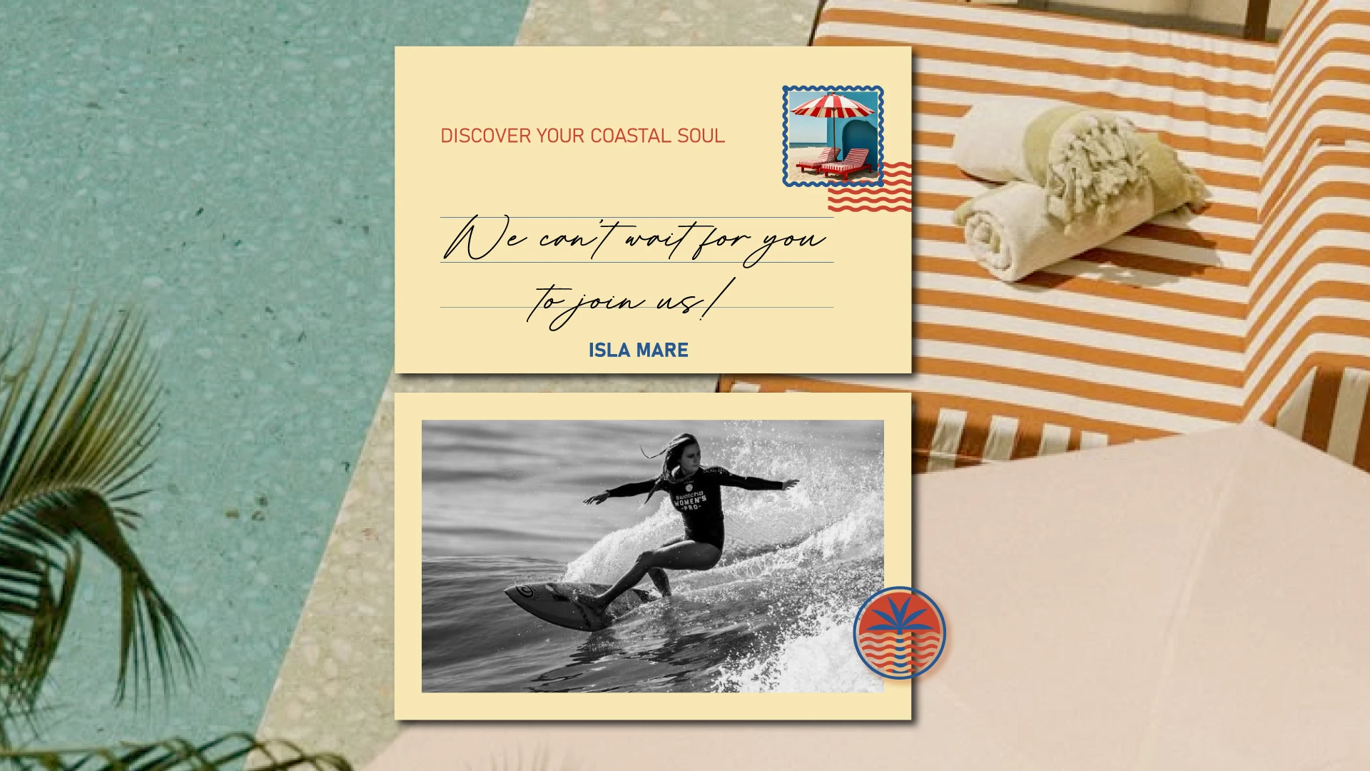 Resort Postal Card Design