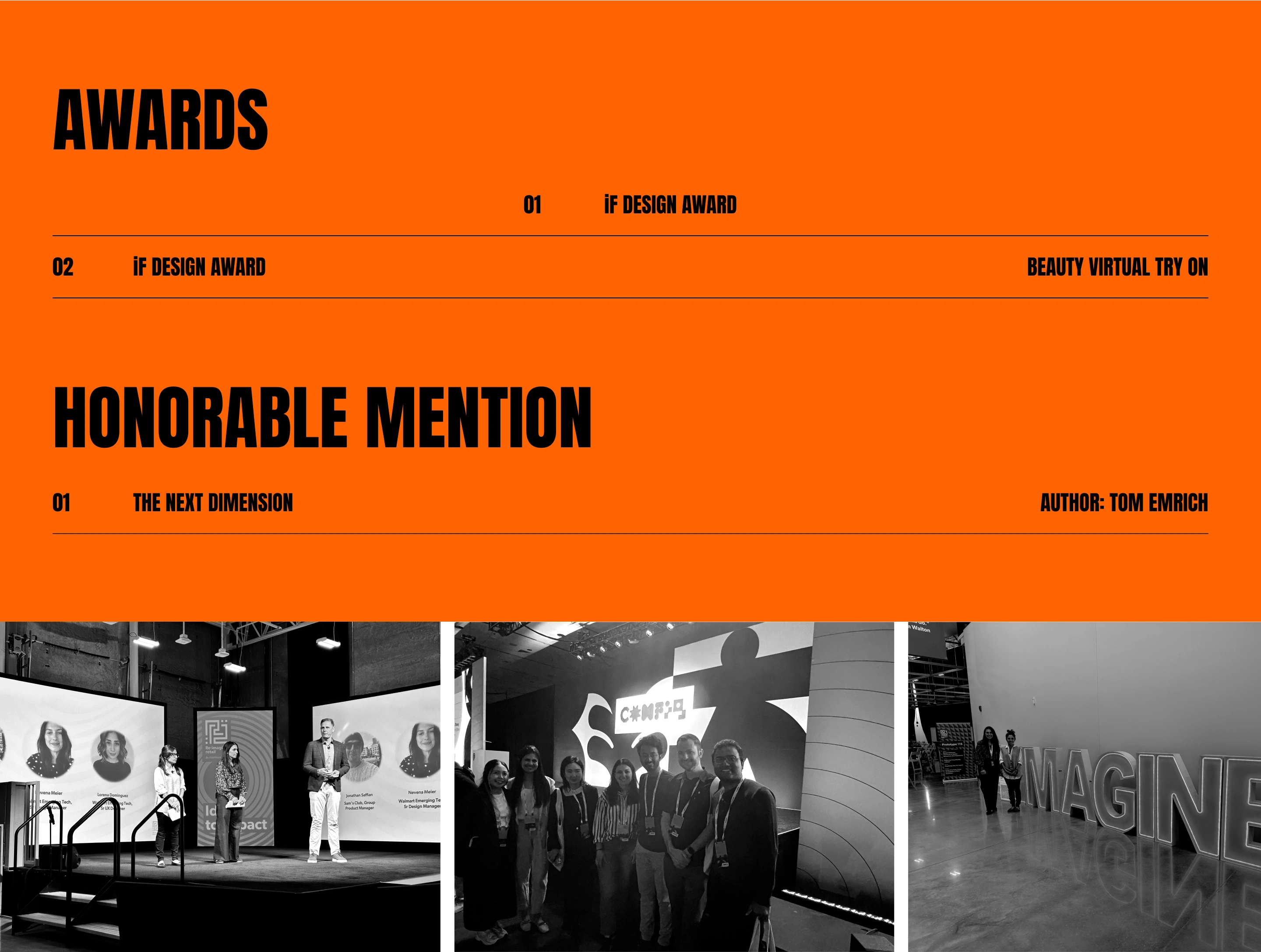 Awards & Honourable mention