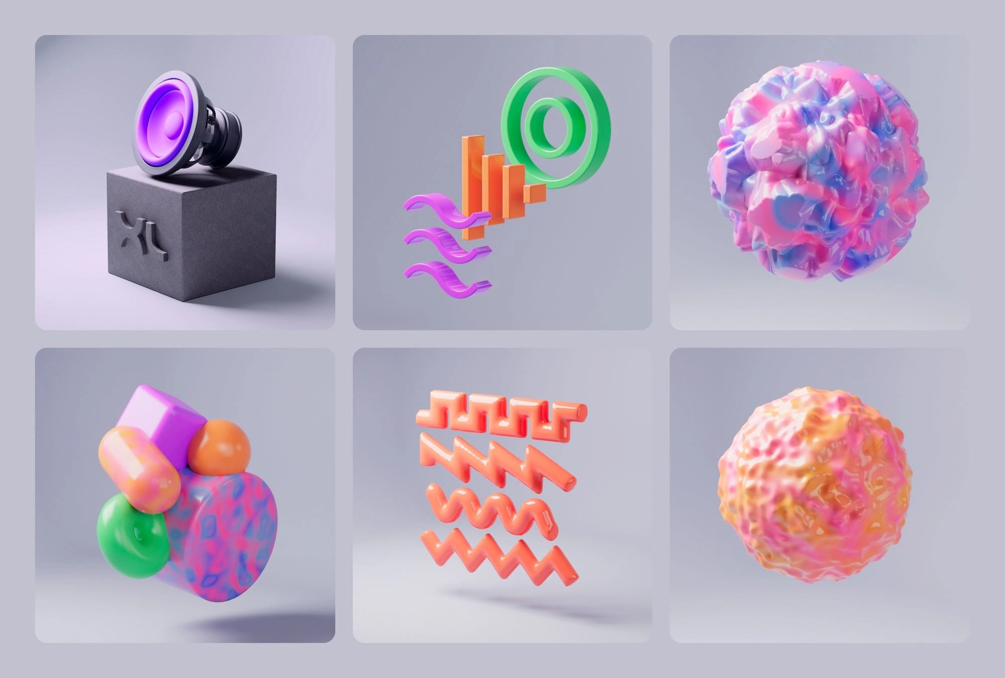 3D illustrations for social