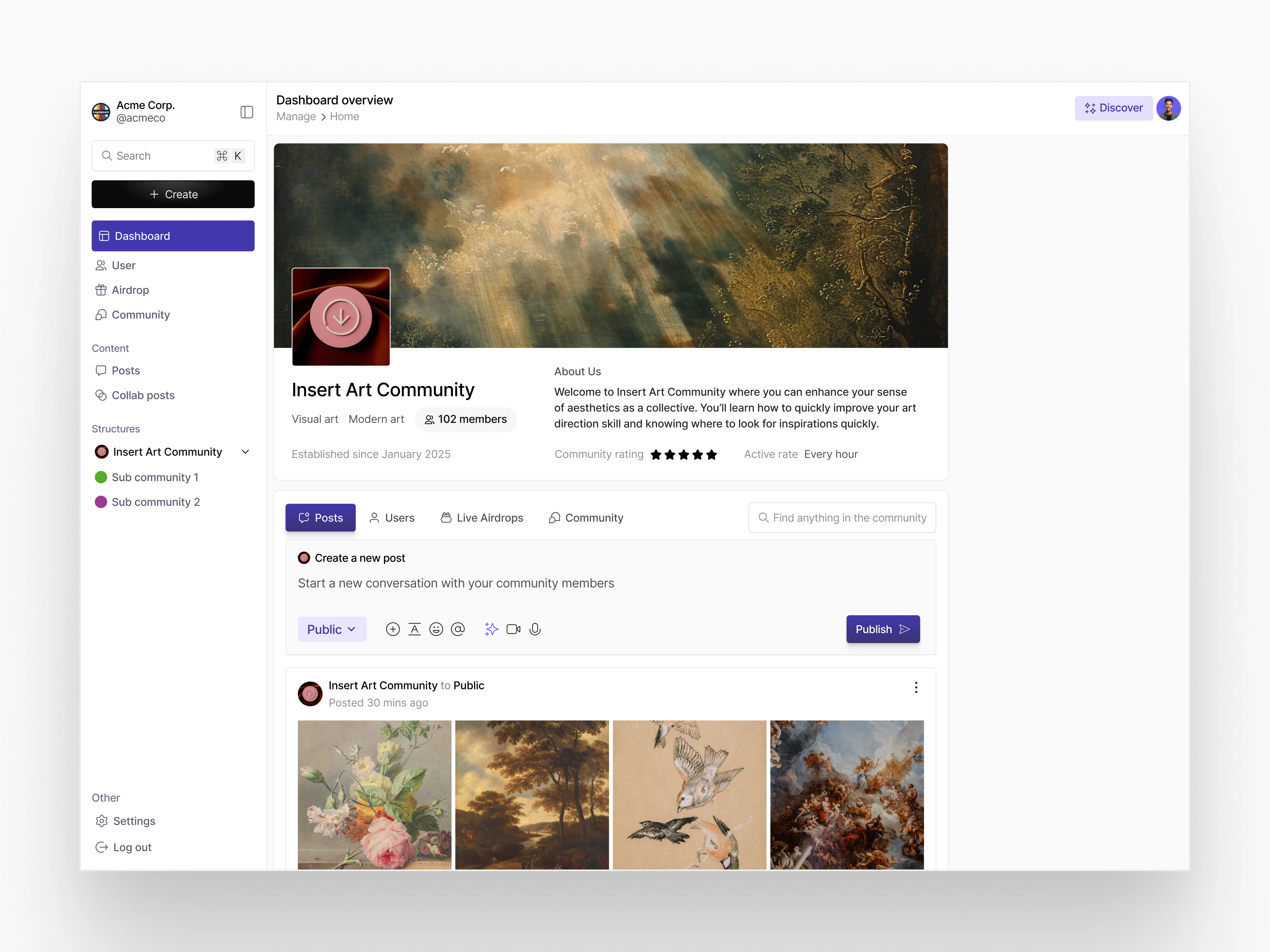 Dashboard Overview