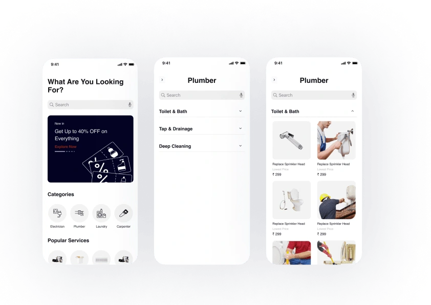 Home & Product categories