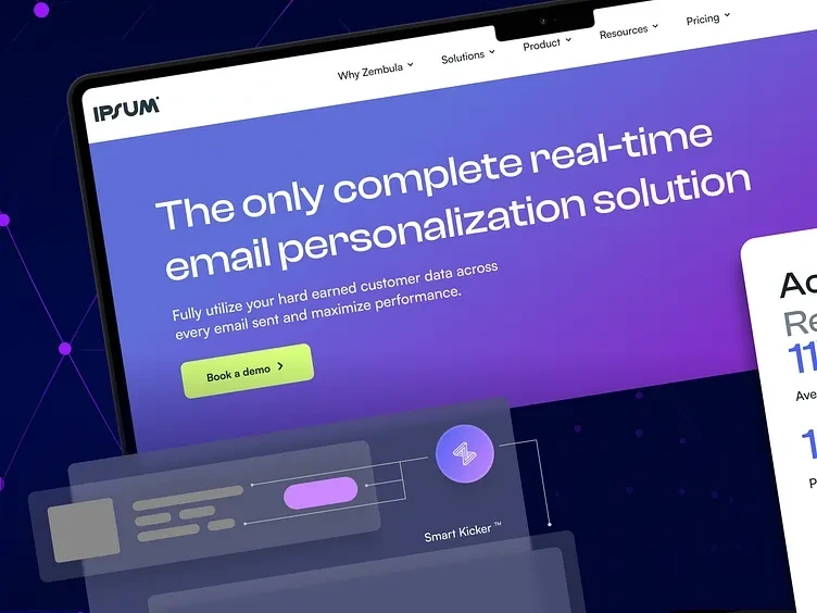 Hero Section Landing Page Design