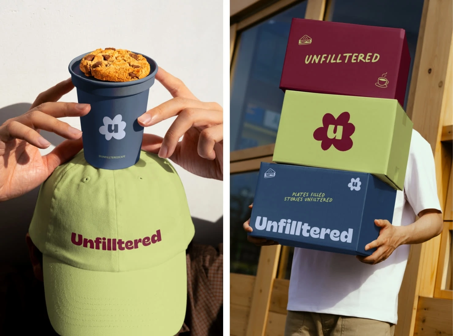 Paper Cup, Merch (Left) and Boxes (Right)