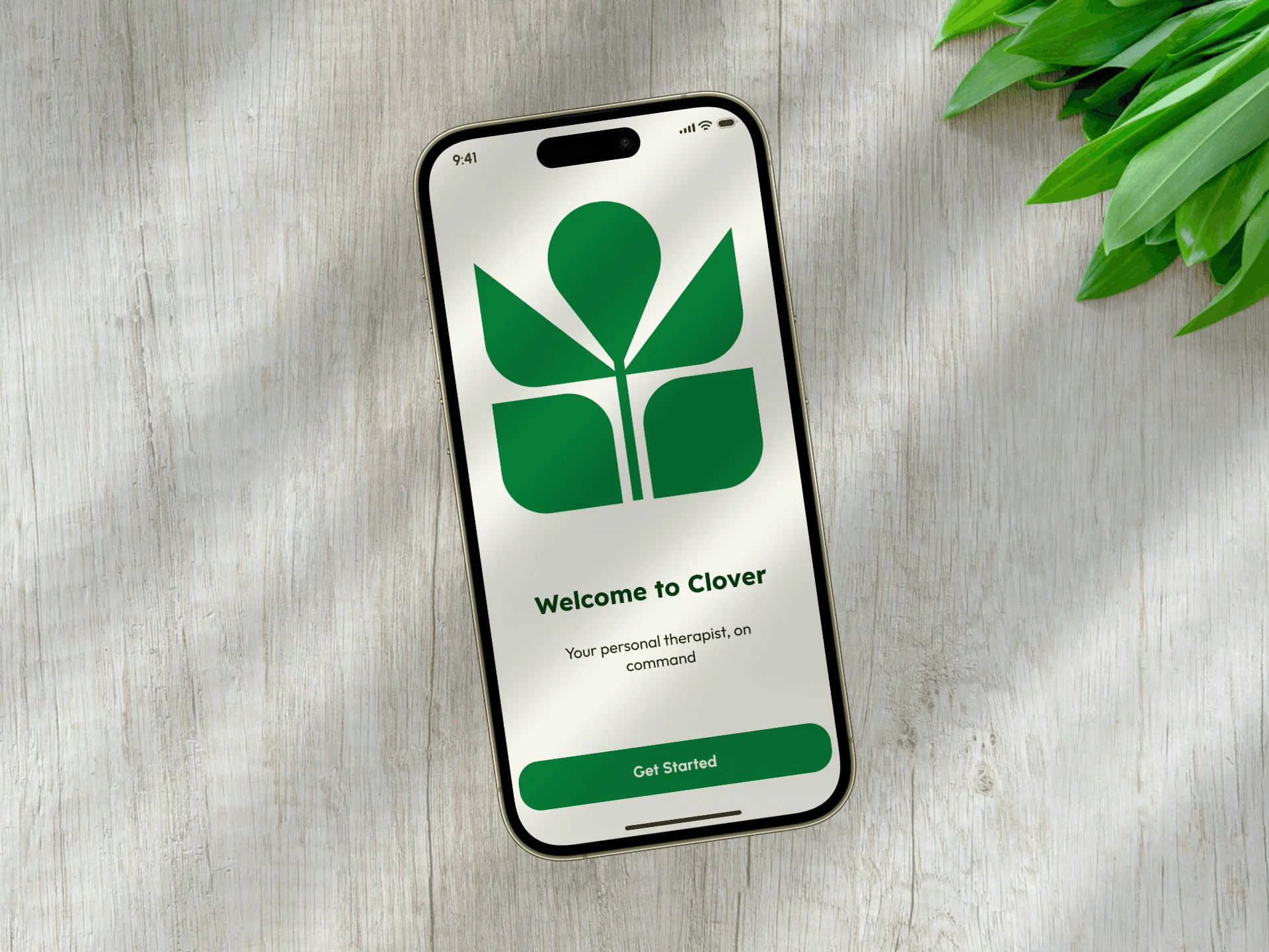 AI mental health mobile app splash screen