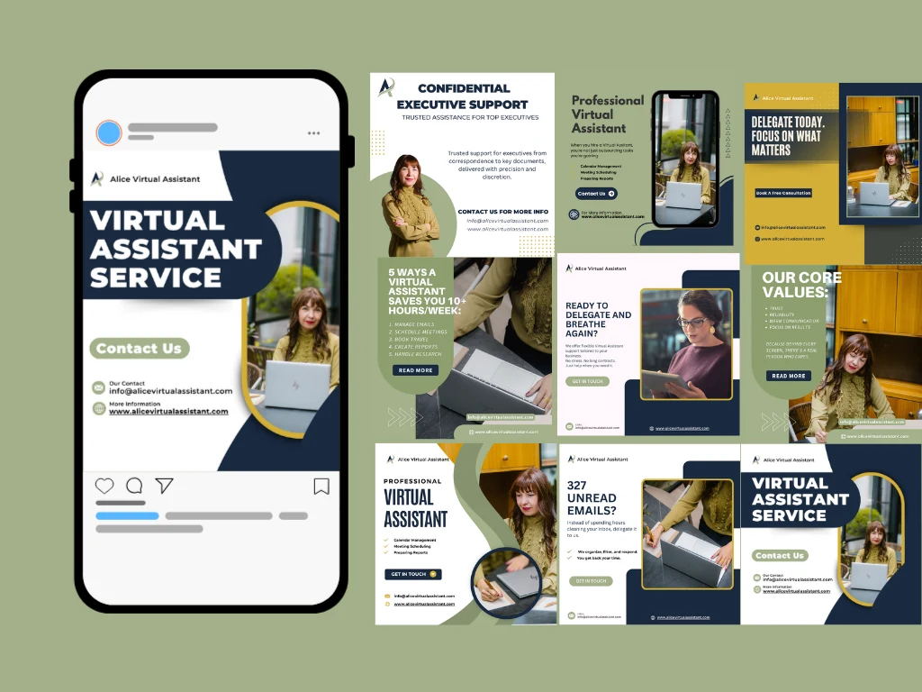 Alice Virtual Assistant - Social Media Content