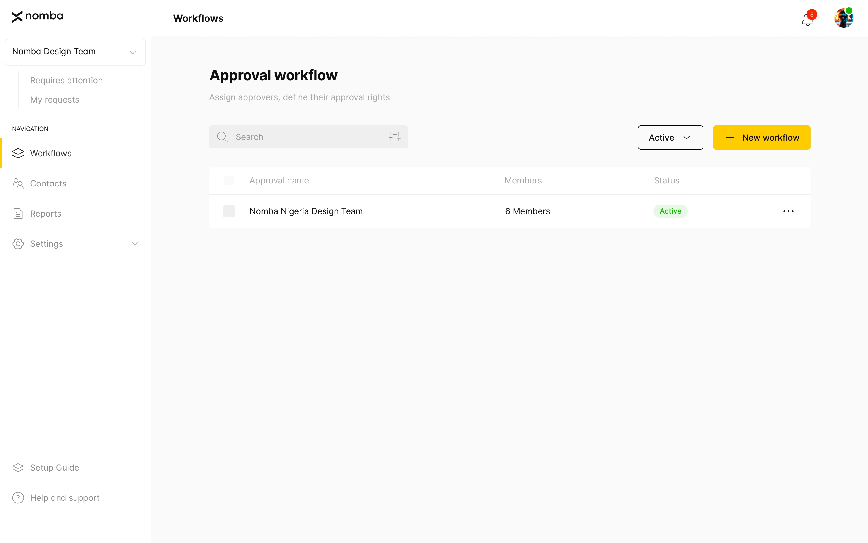 Created Approval workflow