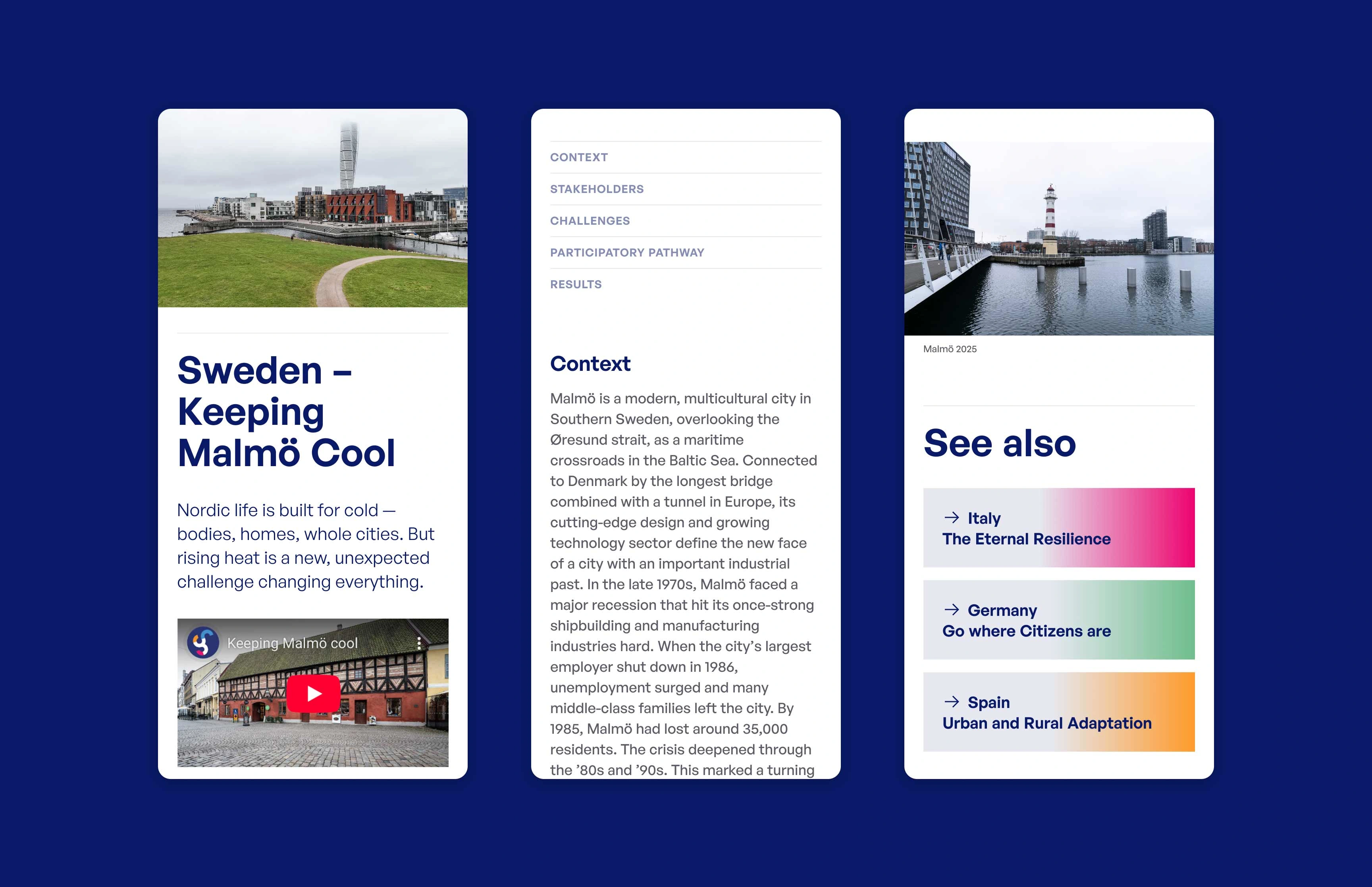 Pilot project: Sweden