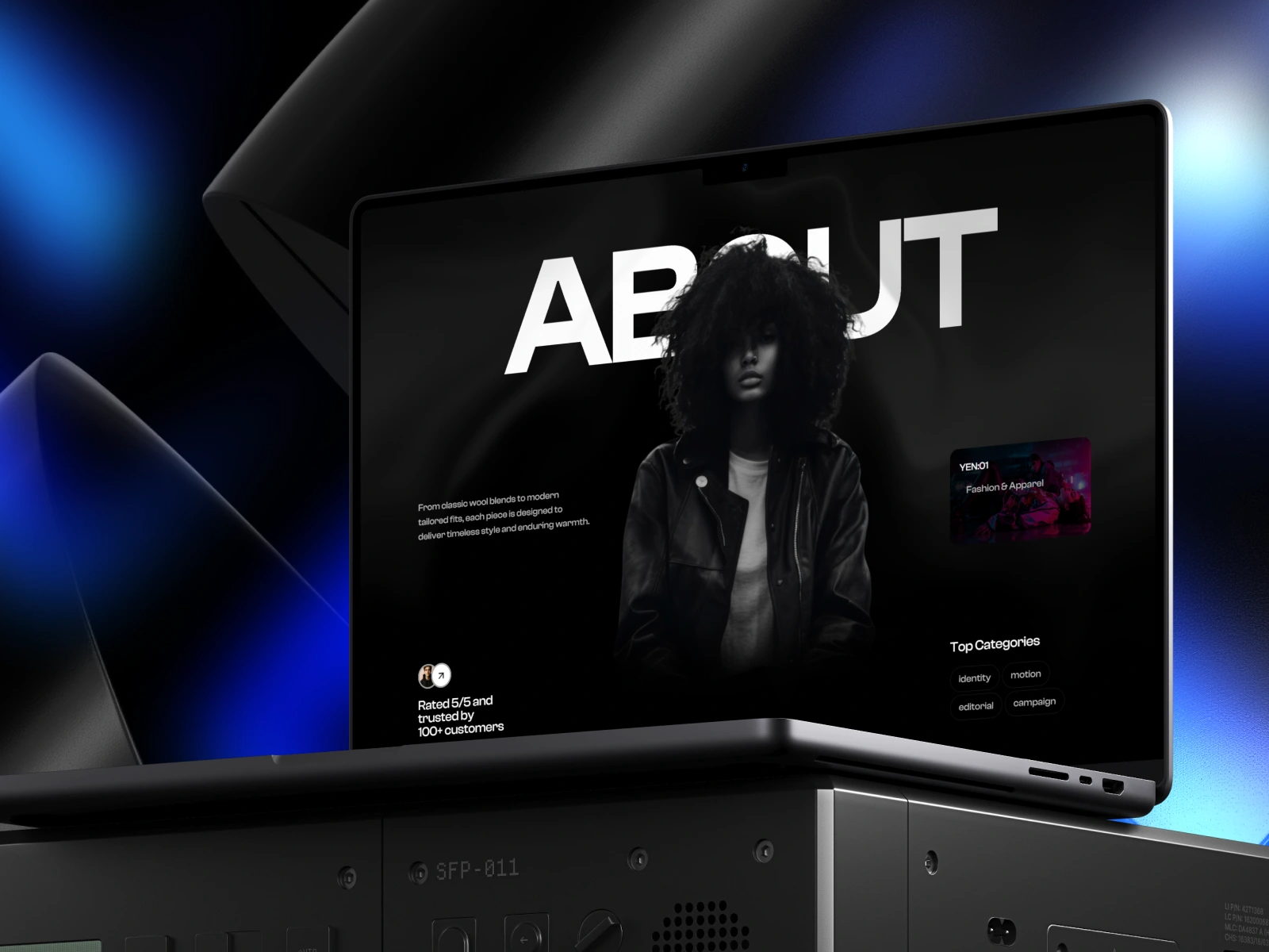 A creative photography template designed to echo your work — not compete with it.