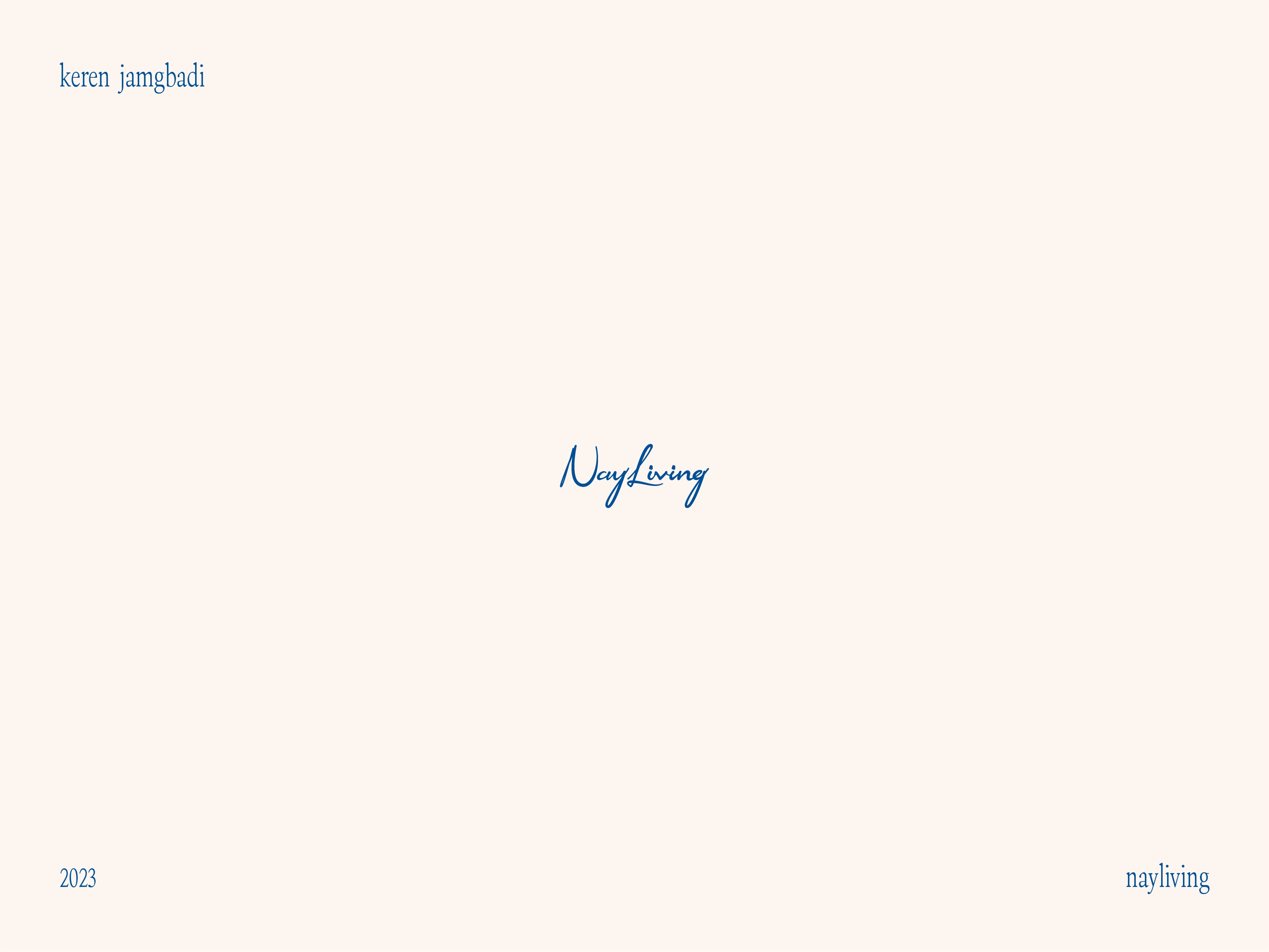 NayLiving's custom Signature Logo