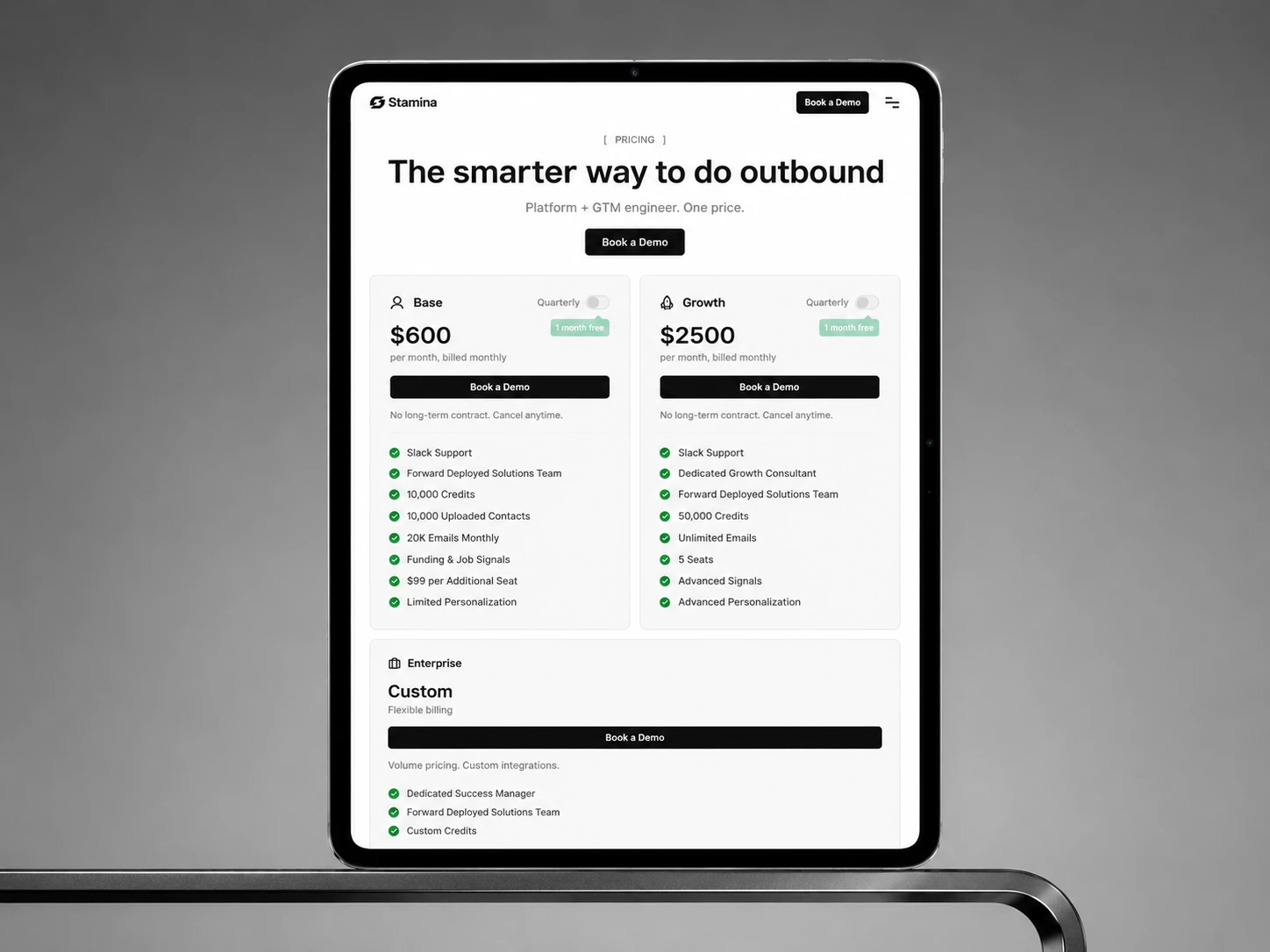Pricing Page