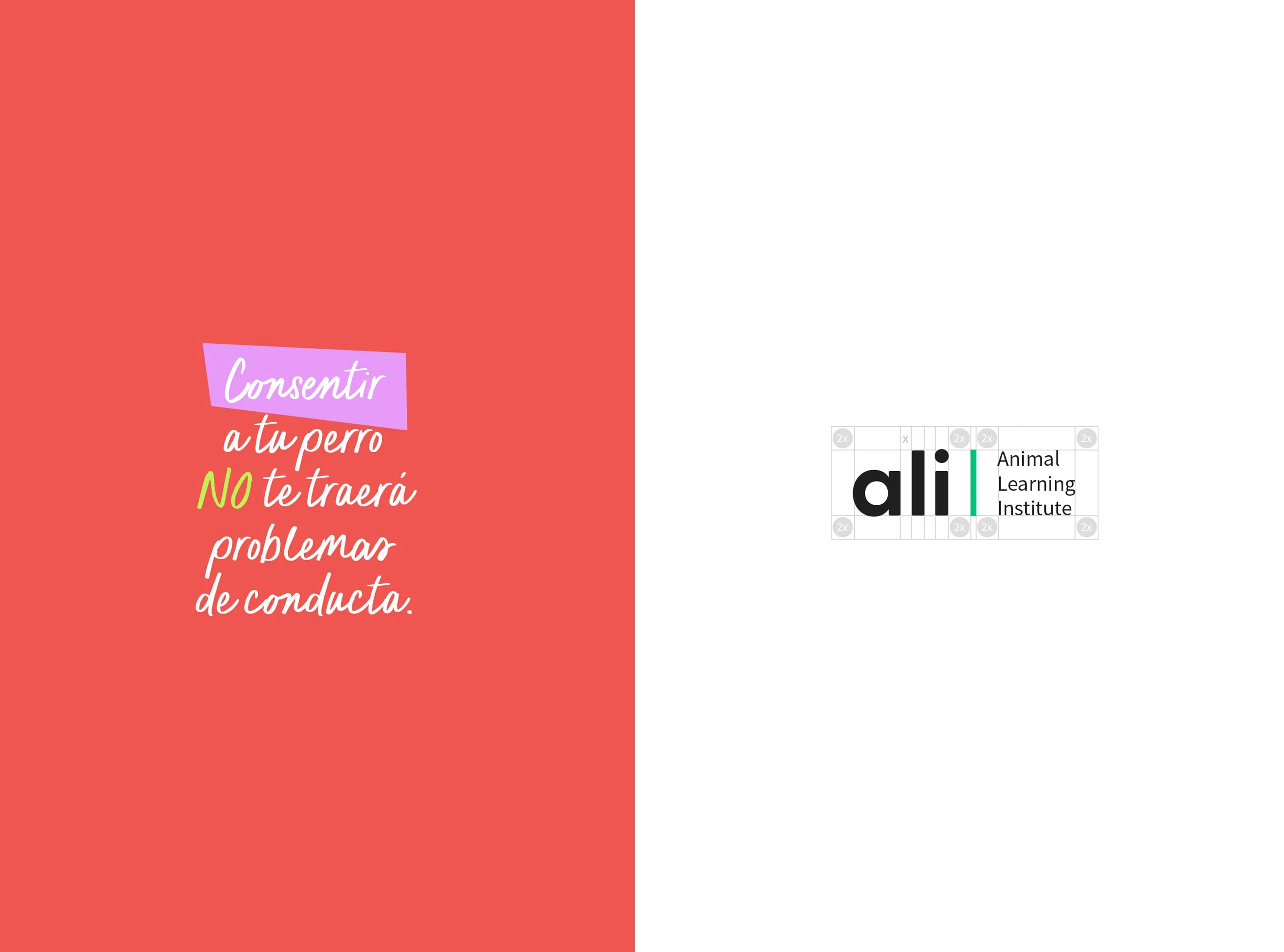 Logotype and typography usage for ALI / Animal Learning Institute