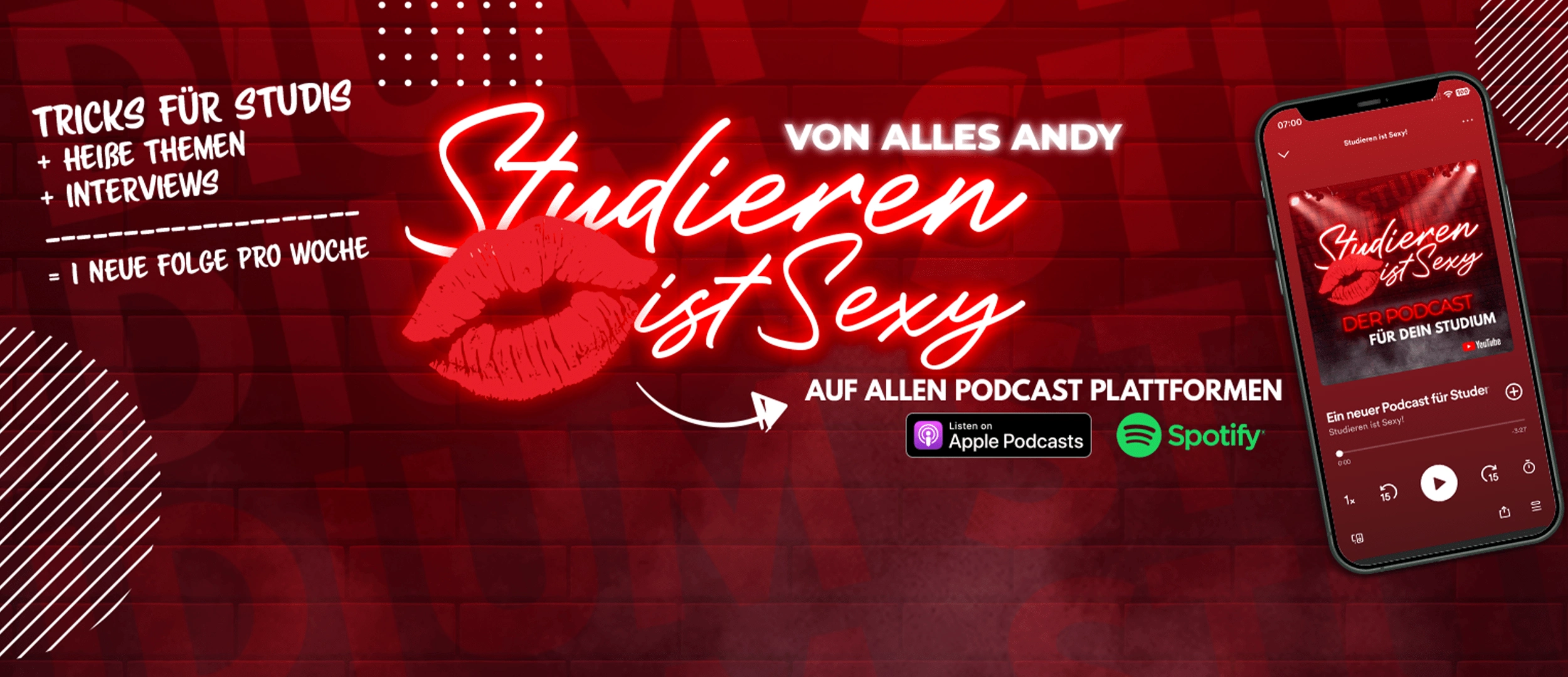 Extended the identity to all podcast platforms with motion-friendly visuals and ad-ready formats.