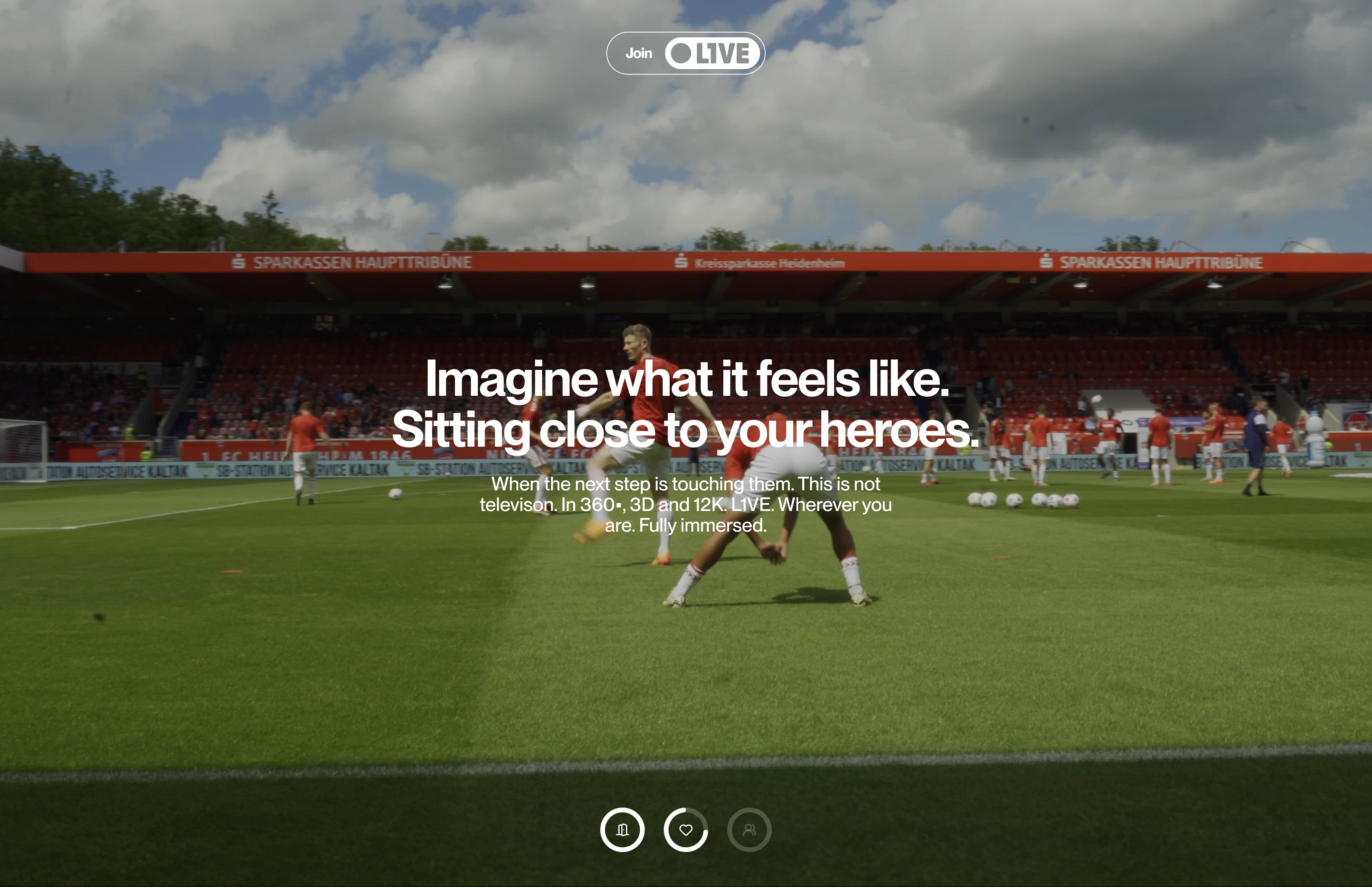 Live footage of our 12K, 360 camera