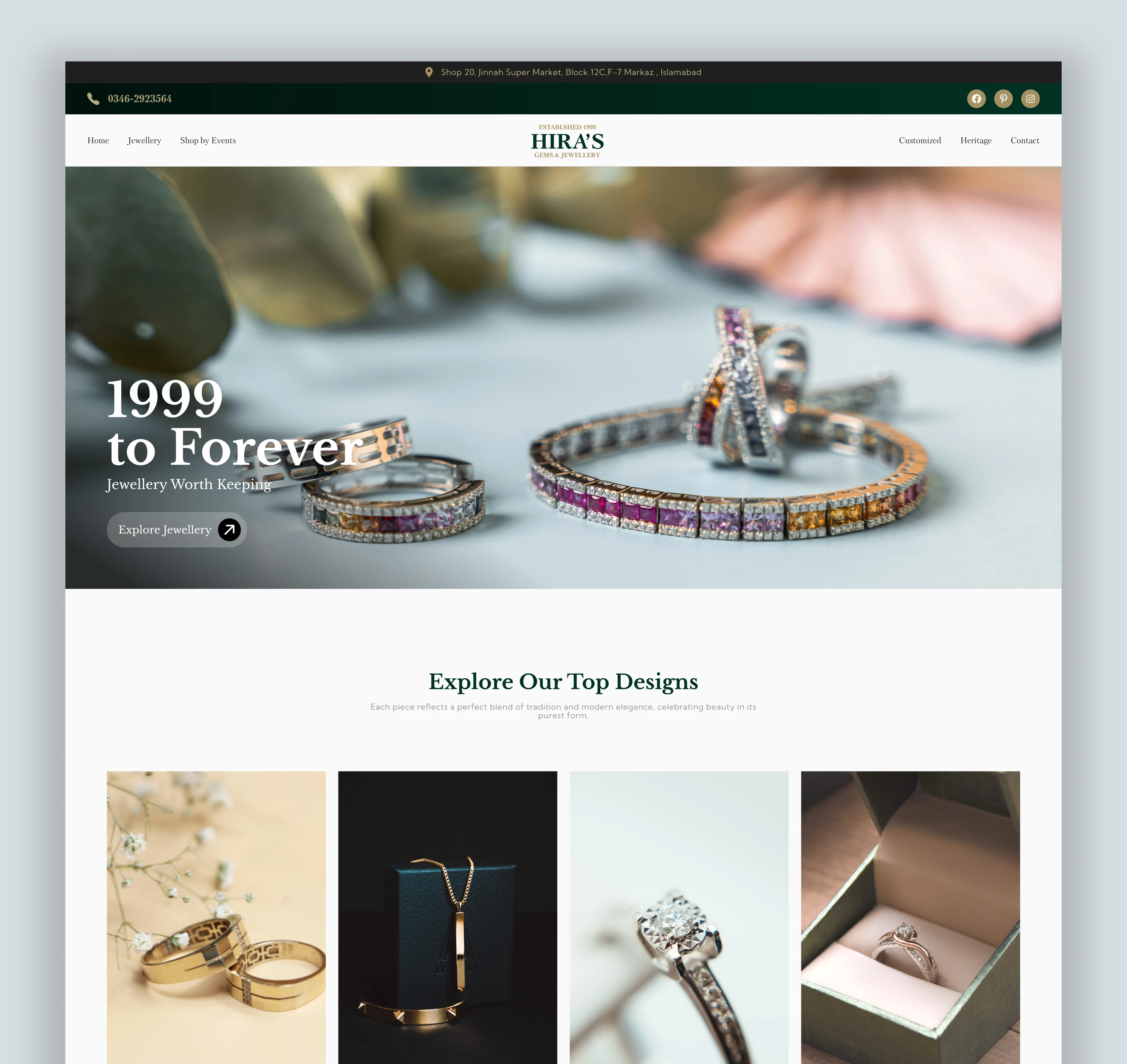 Hero Section & Highlighted Products