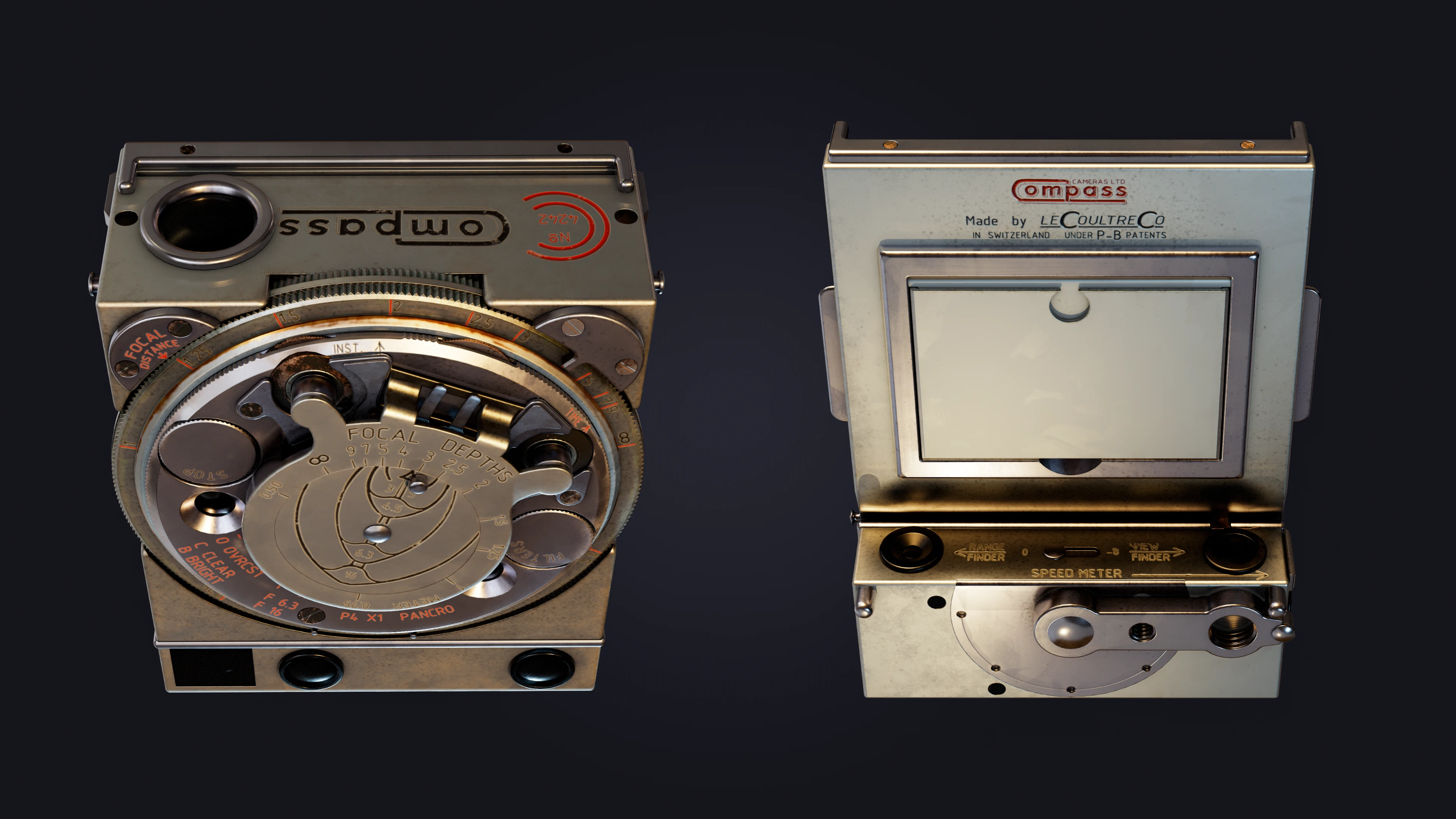 Front and Back view when closed