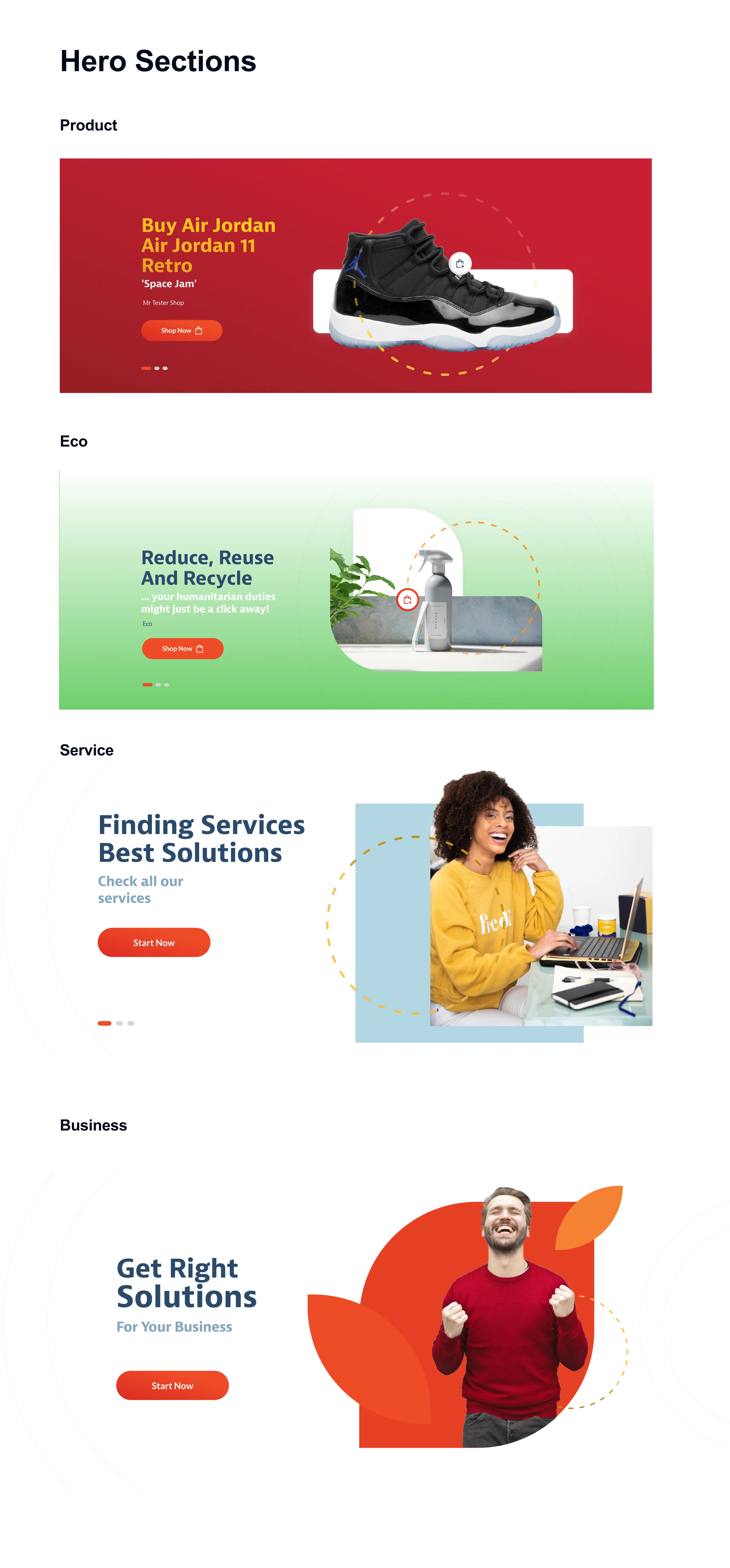 Hero Sections