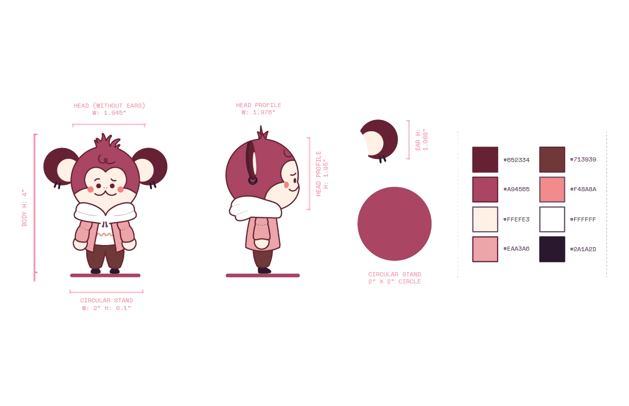 Dimensions and Colour Palette