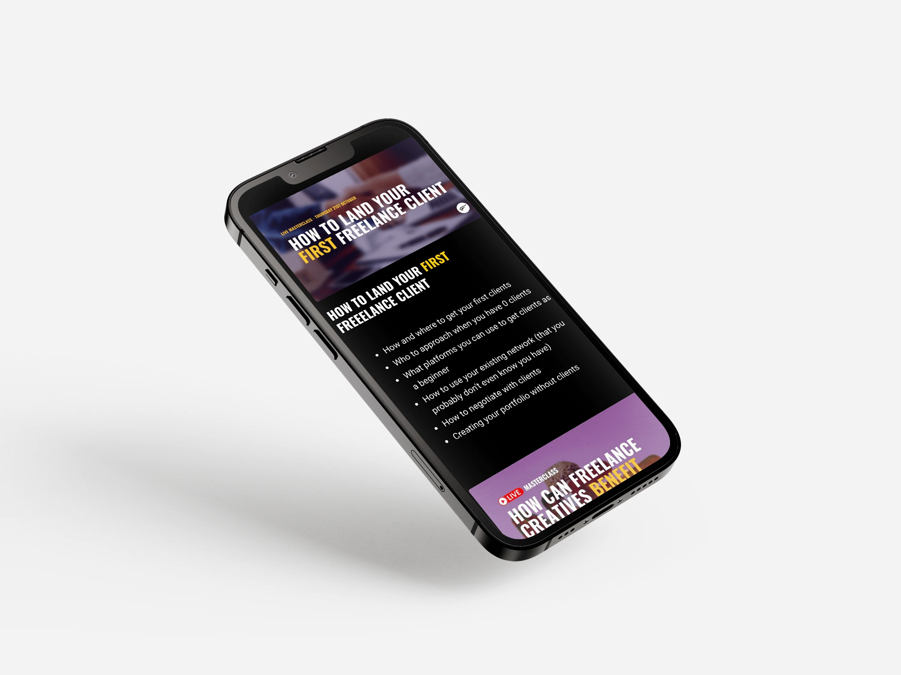 Mobile Landingpage