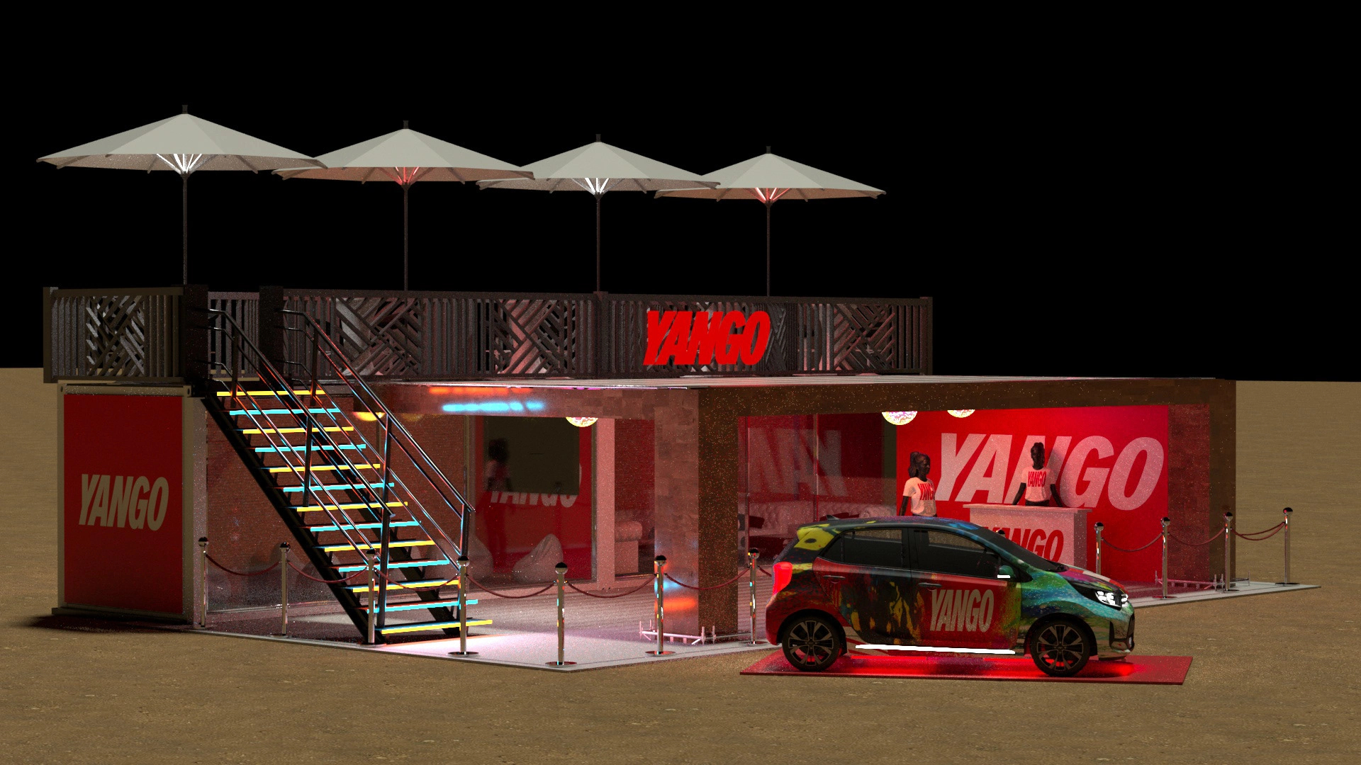 Yango Yard Experience booth