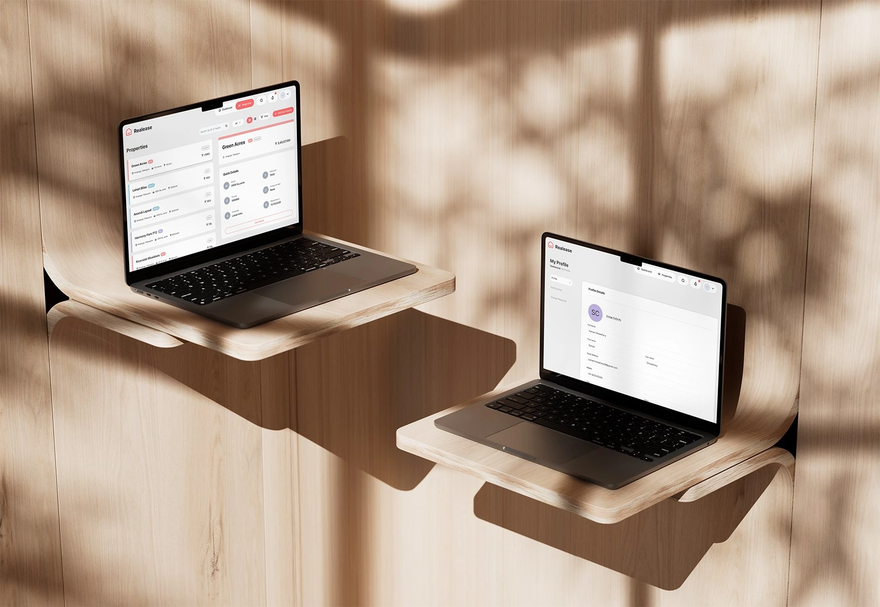 REAL EASE - UI SCREENS