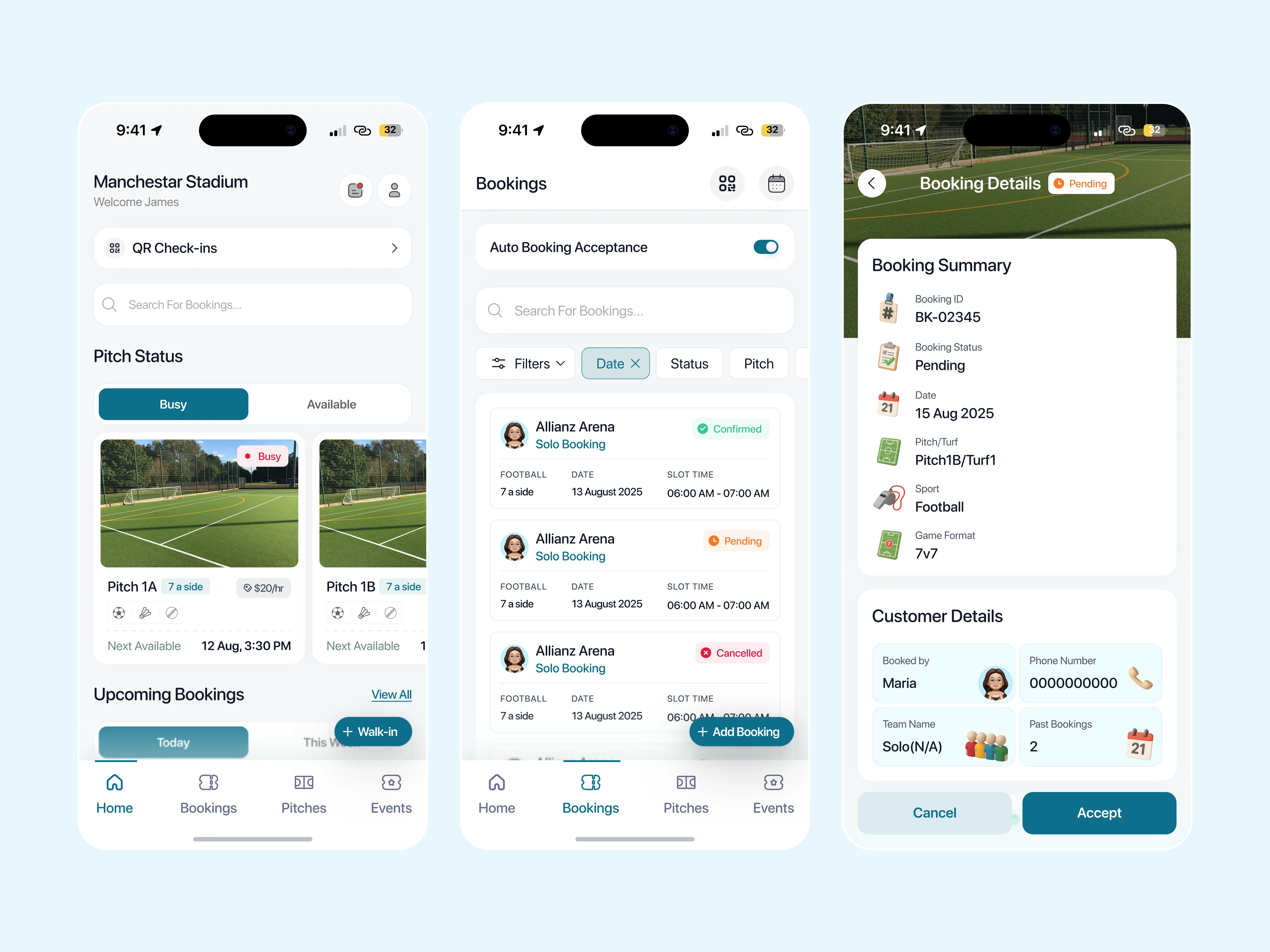 Pitch Owner Portal Images